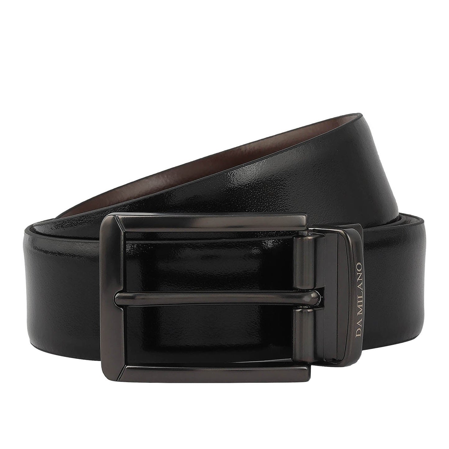 Formal Plain Leather Mens Belt - Black & Brown
