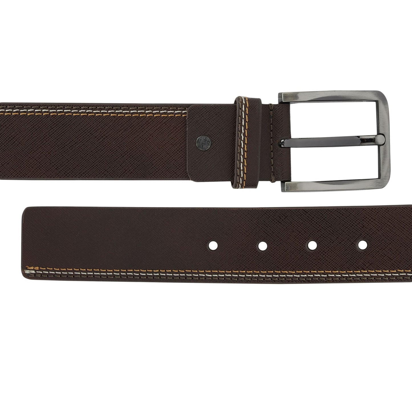 Casual Saffiano Leather Mens Belt