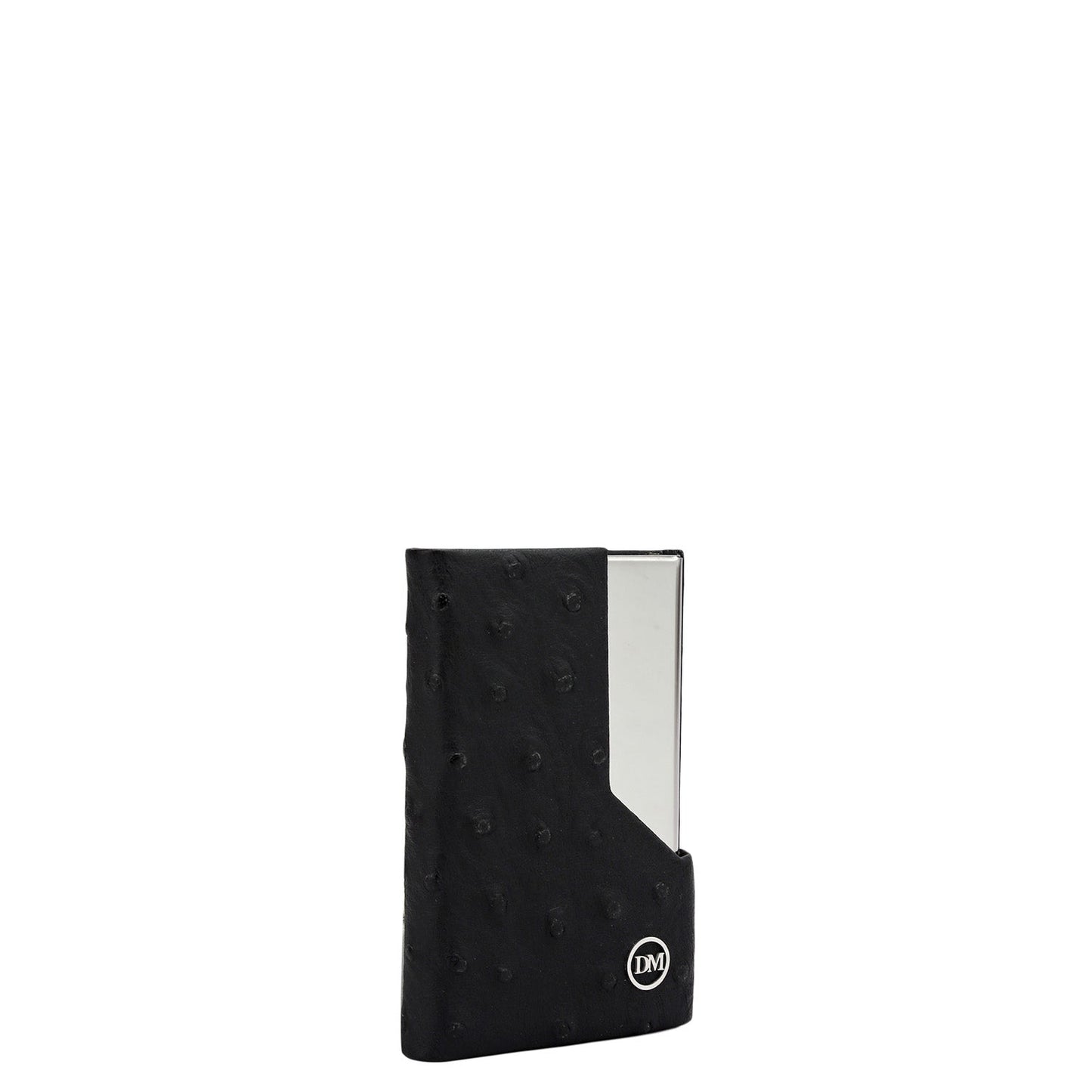 4 Slots Leather Card Case - Black