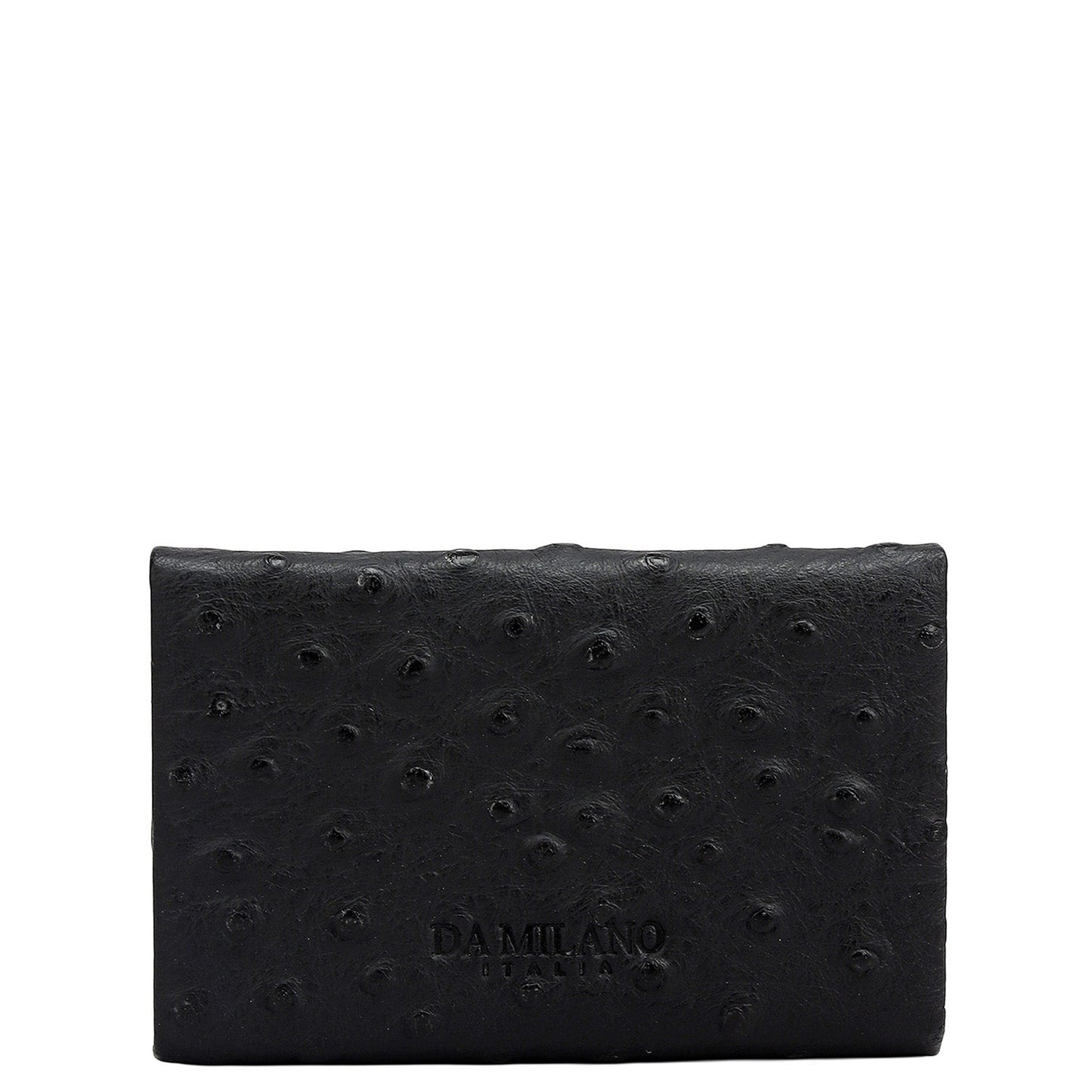 4 Slots Leather Card Case - Black