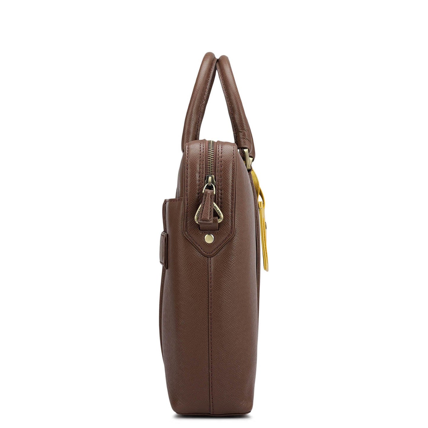 Franzy Leather Laptop Bag - Date