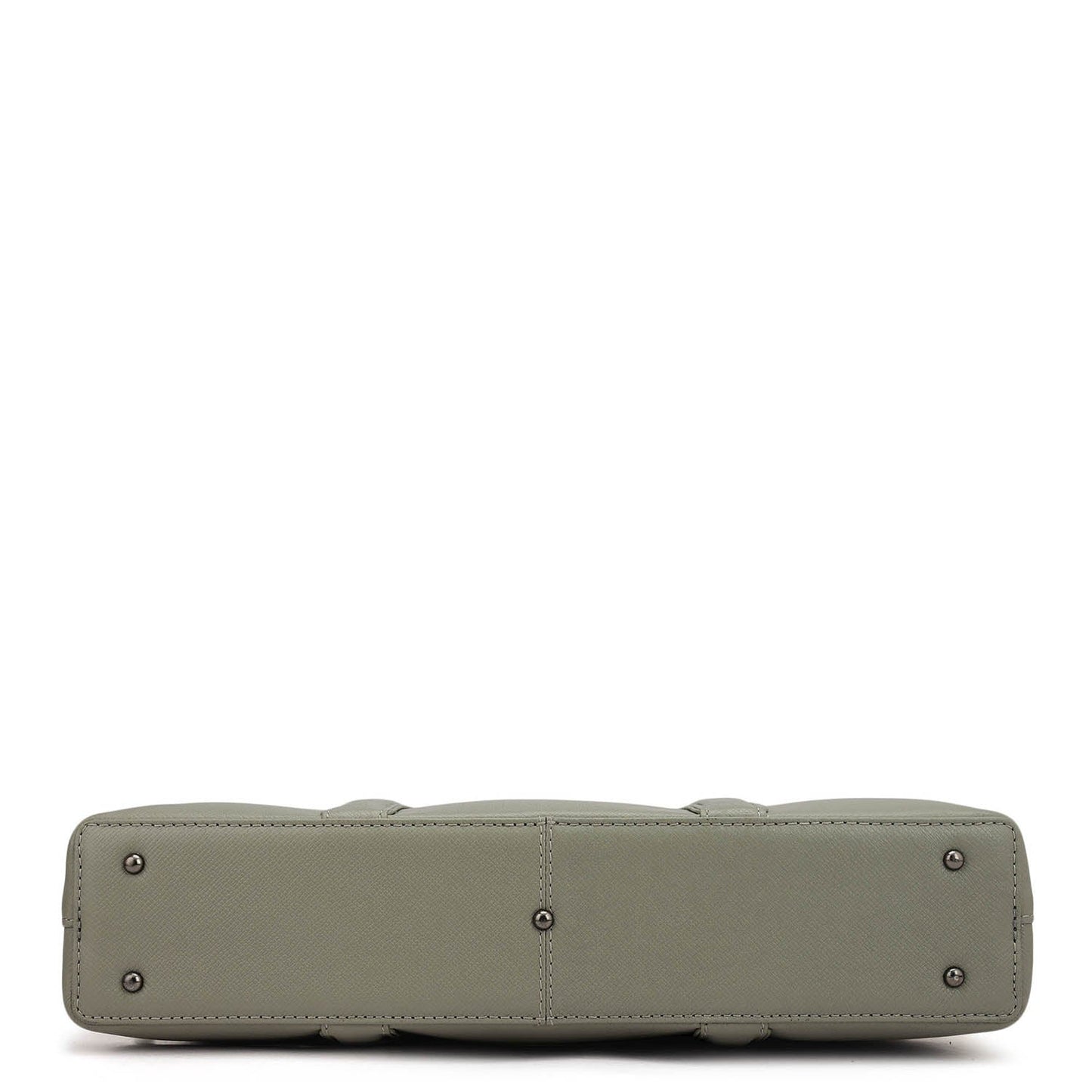 Franzy Leather Laptop Bag - Stone Grey