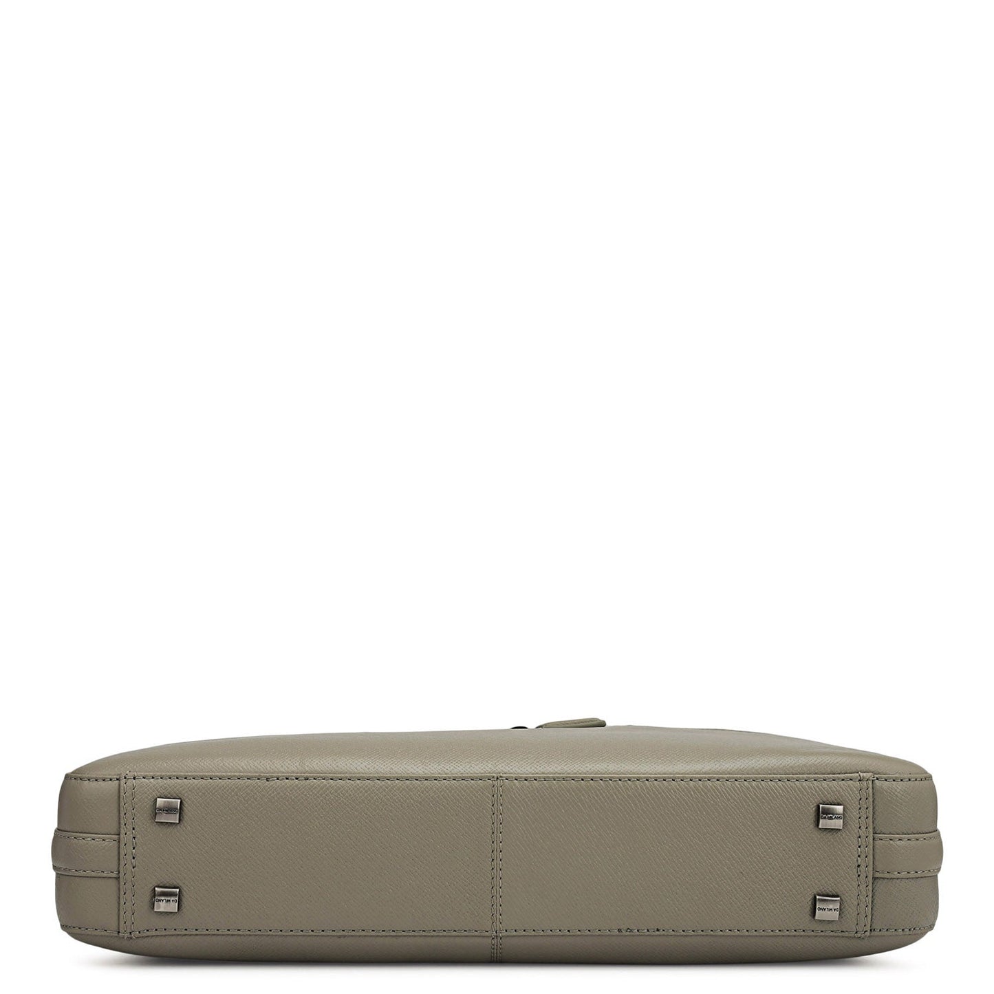 Franzy Leather Laptop Bag - Stone Grey