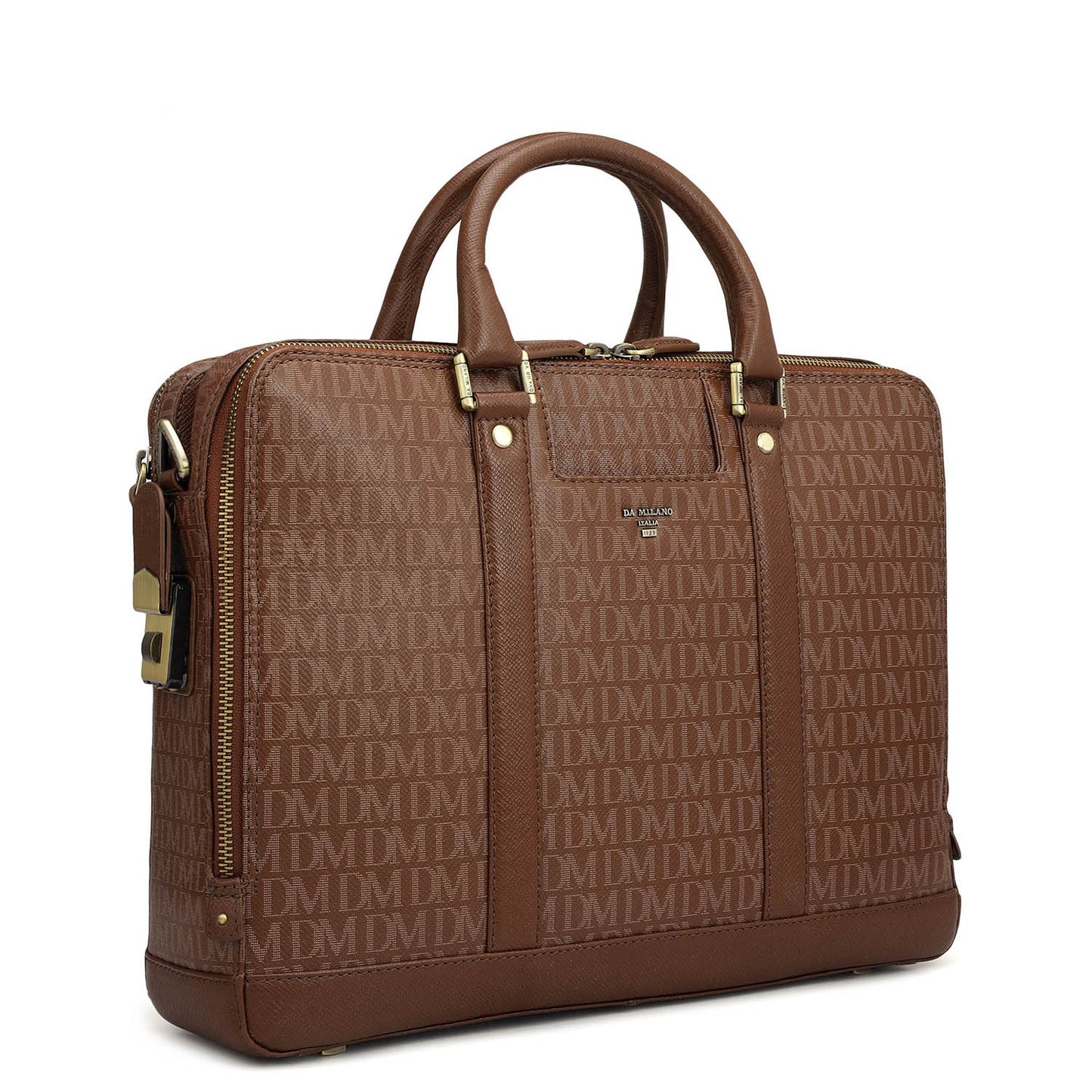 Monogram Franzy Leather Laptop Bag - Date