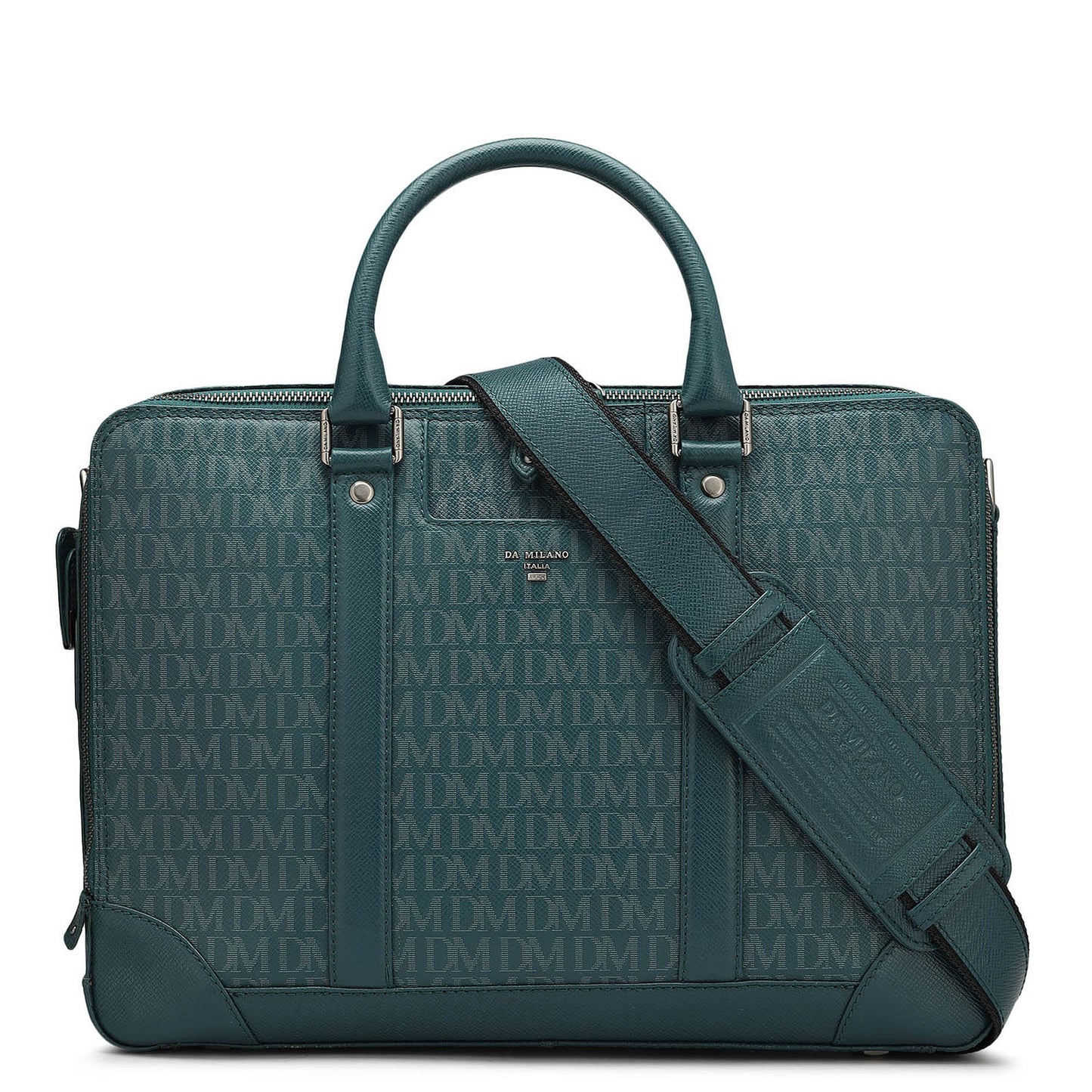 Monogram Franzy Leather Laptop Bag - Octane