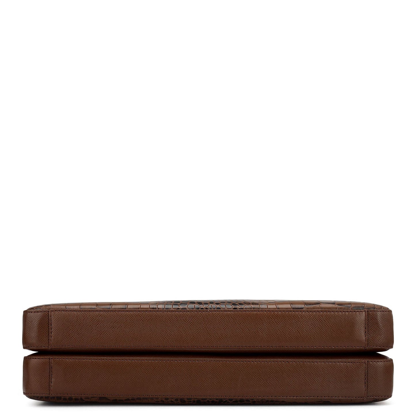 Croco Franzy Leather Laptop Bag - Date