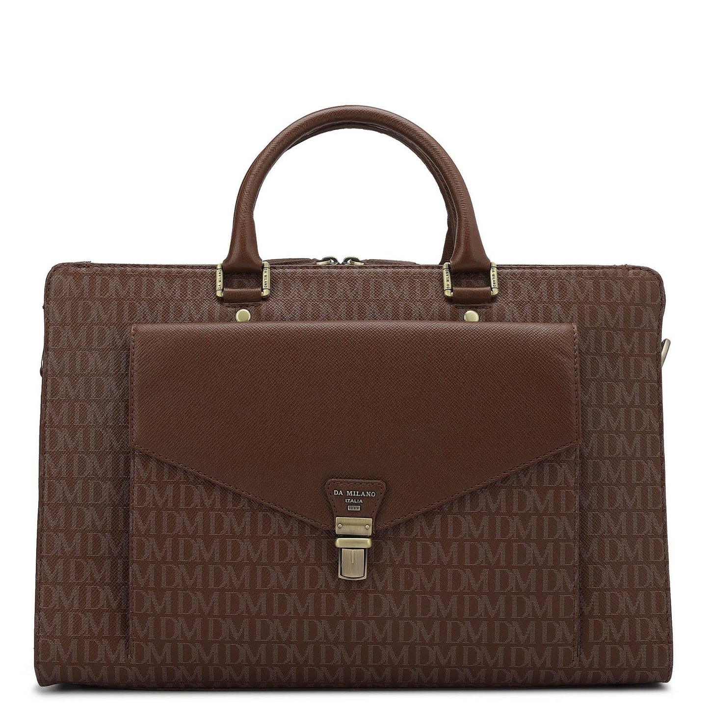 Monogram Franzy Leather Laptop Bag - Date