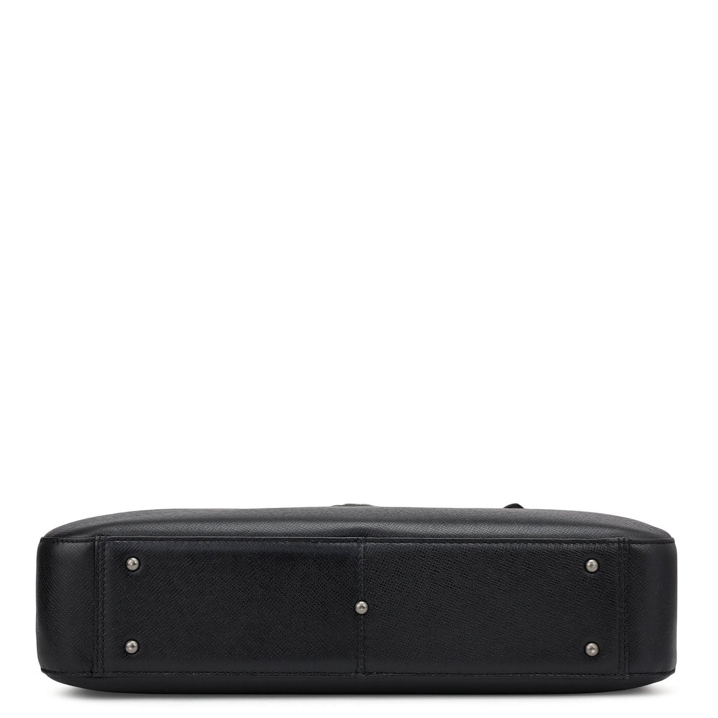 Franzy Leather Laptop Bag - Black