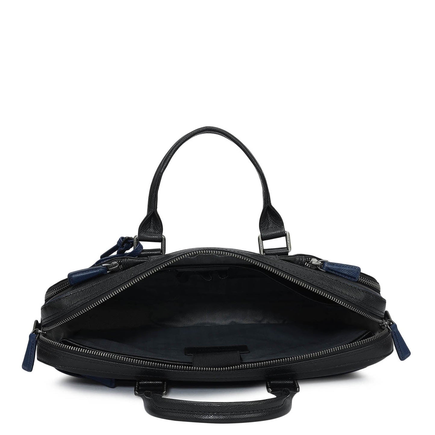 Franzy Leather Laptop Bag - Black