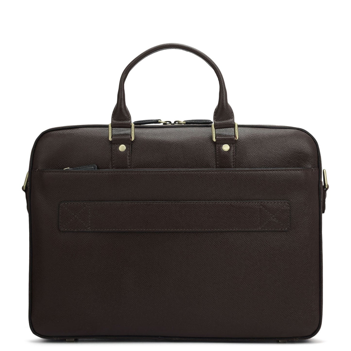 Franzy Leather Laptop Bag - Chocolate