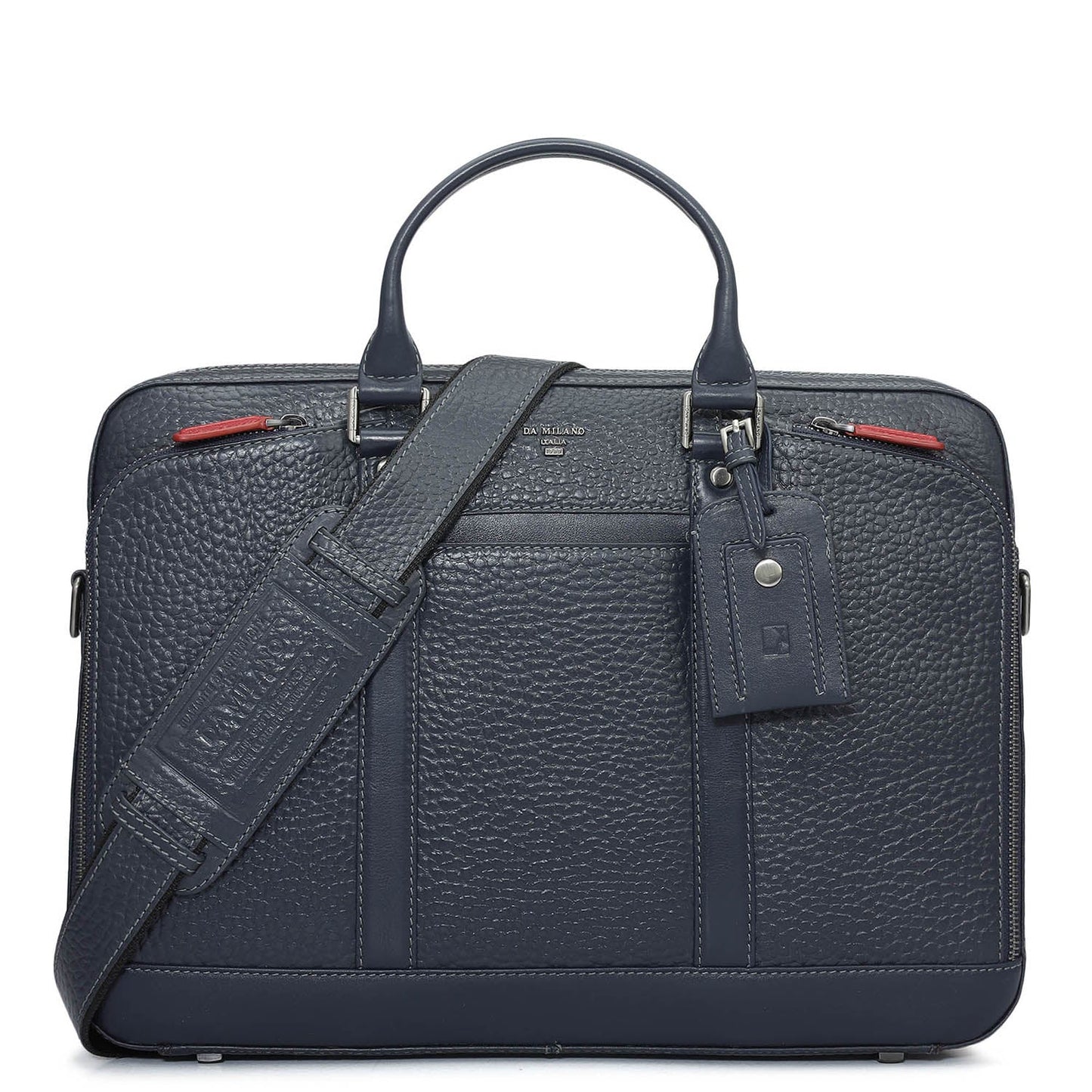 Bub Leather Laptop Bag - Navy