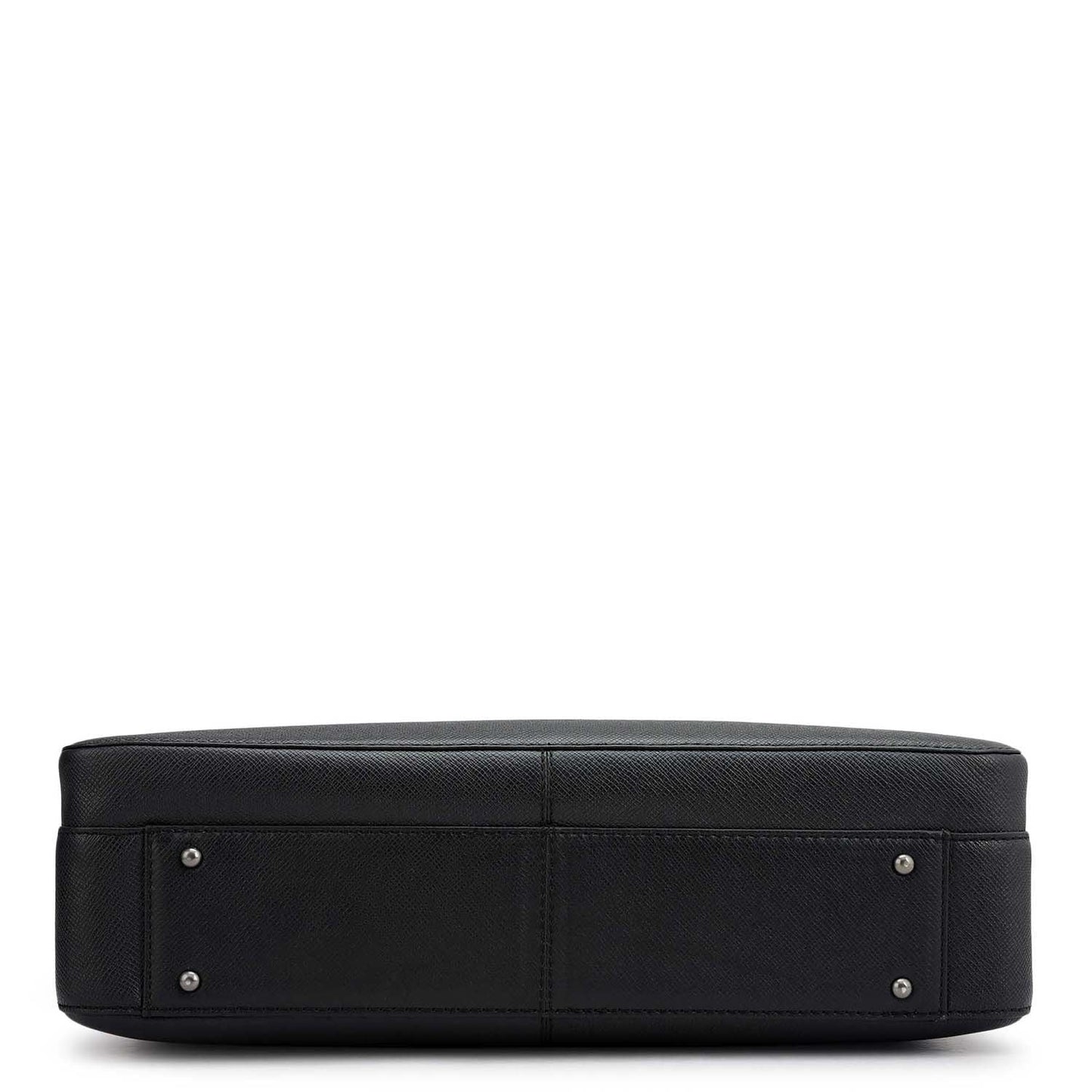 Franzy Leather Laptop Bag - Black