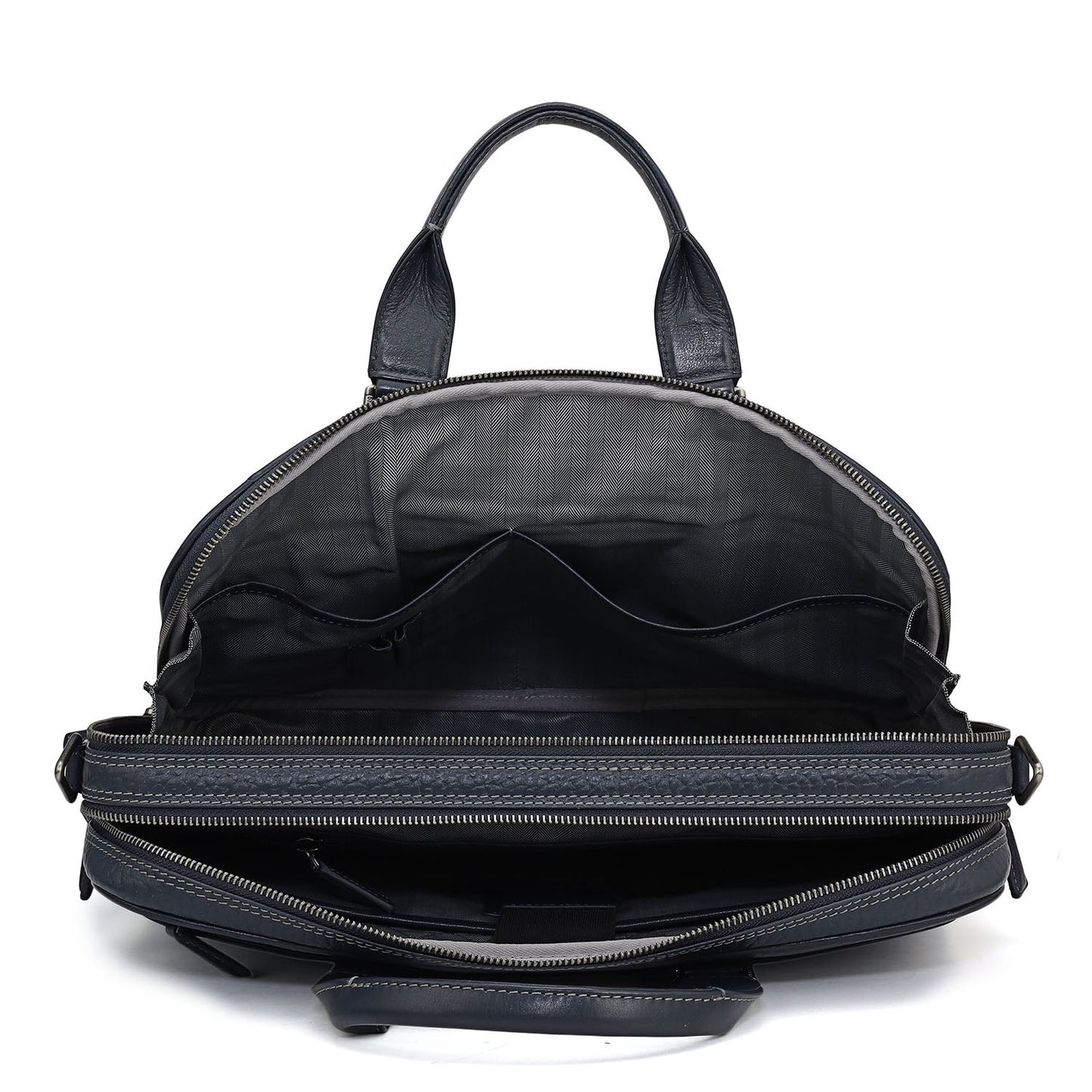 Bub Leather Laptop Bag - Blue