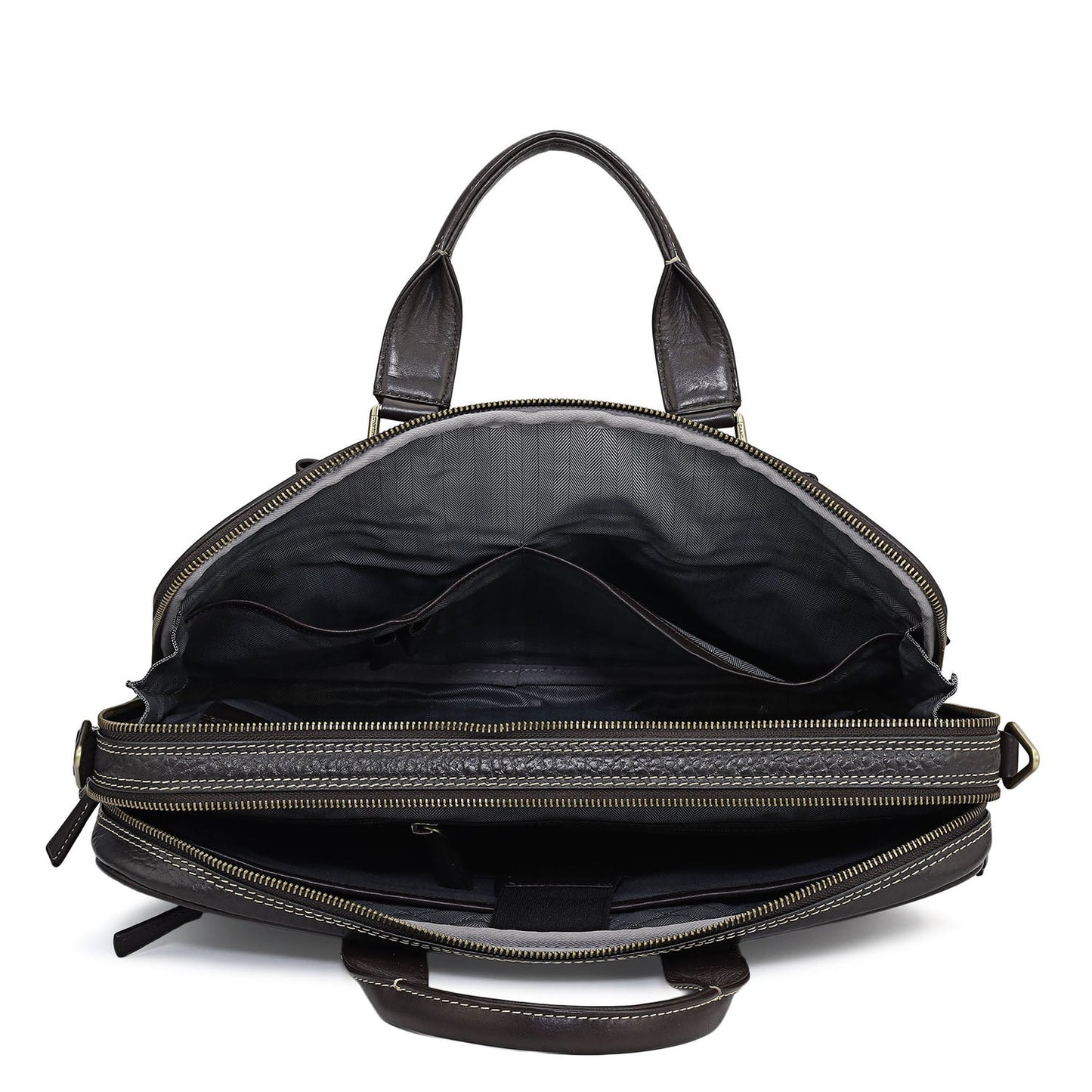 Bub Leather Laptop Bag - Brown