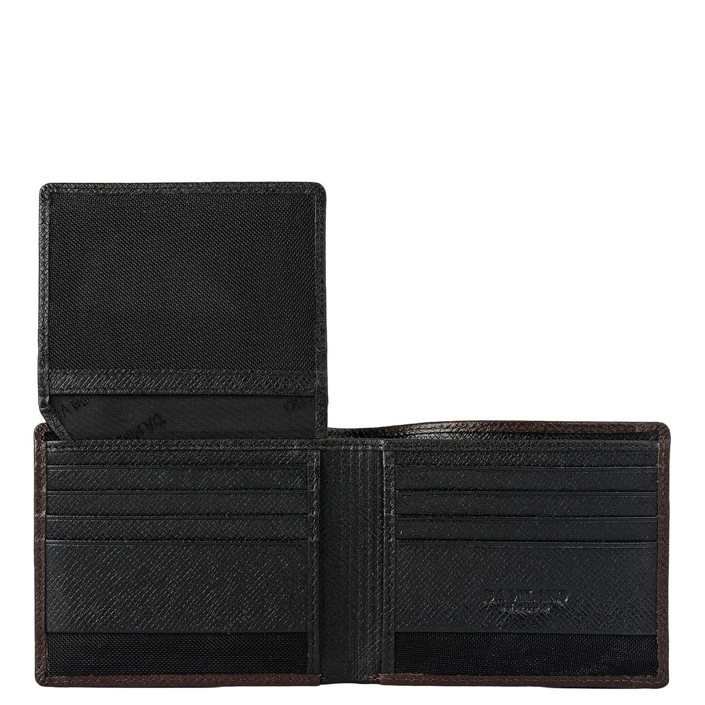 Black Saffiano Franzy Leather Mens Wallet & Belt Gift Set