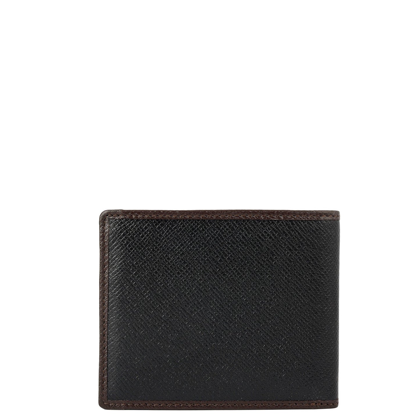 Black Saffiano Franzy Leather Mens Wallet & Belt Gift Set