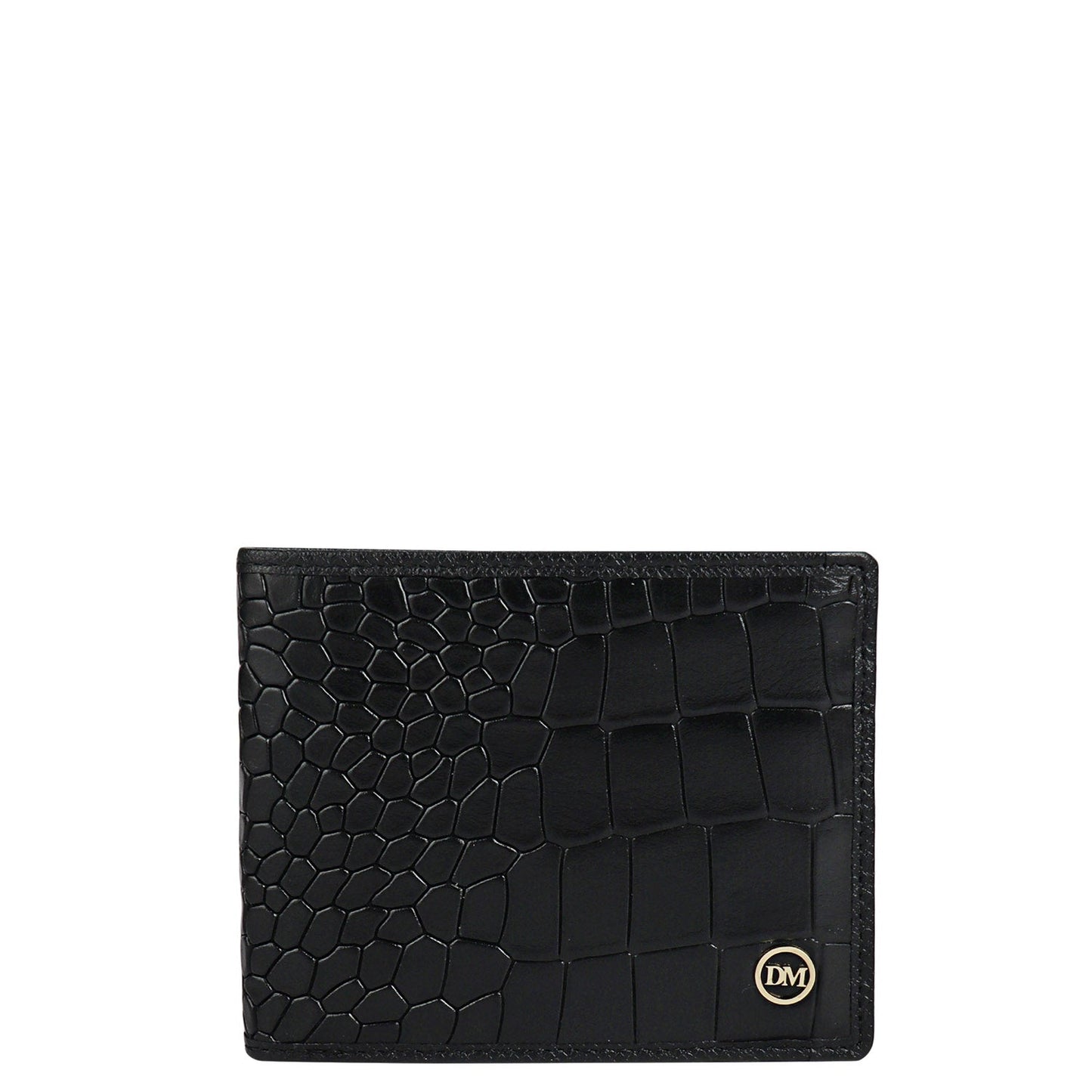 Black Croco Leather Mens & Ladies Wallet Gift Set