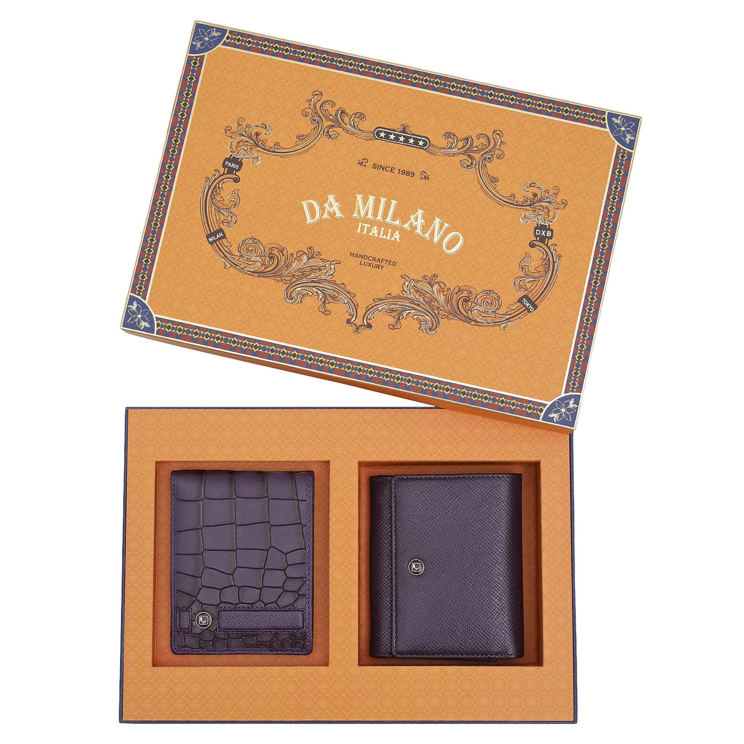 Grapevine Croco Franzy Leather Mens & Ladies Wallet Gift Set