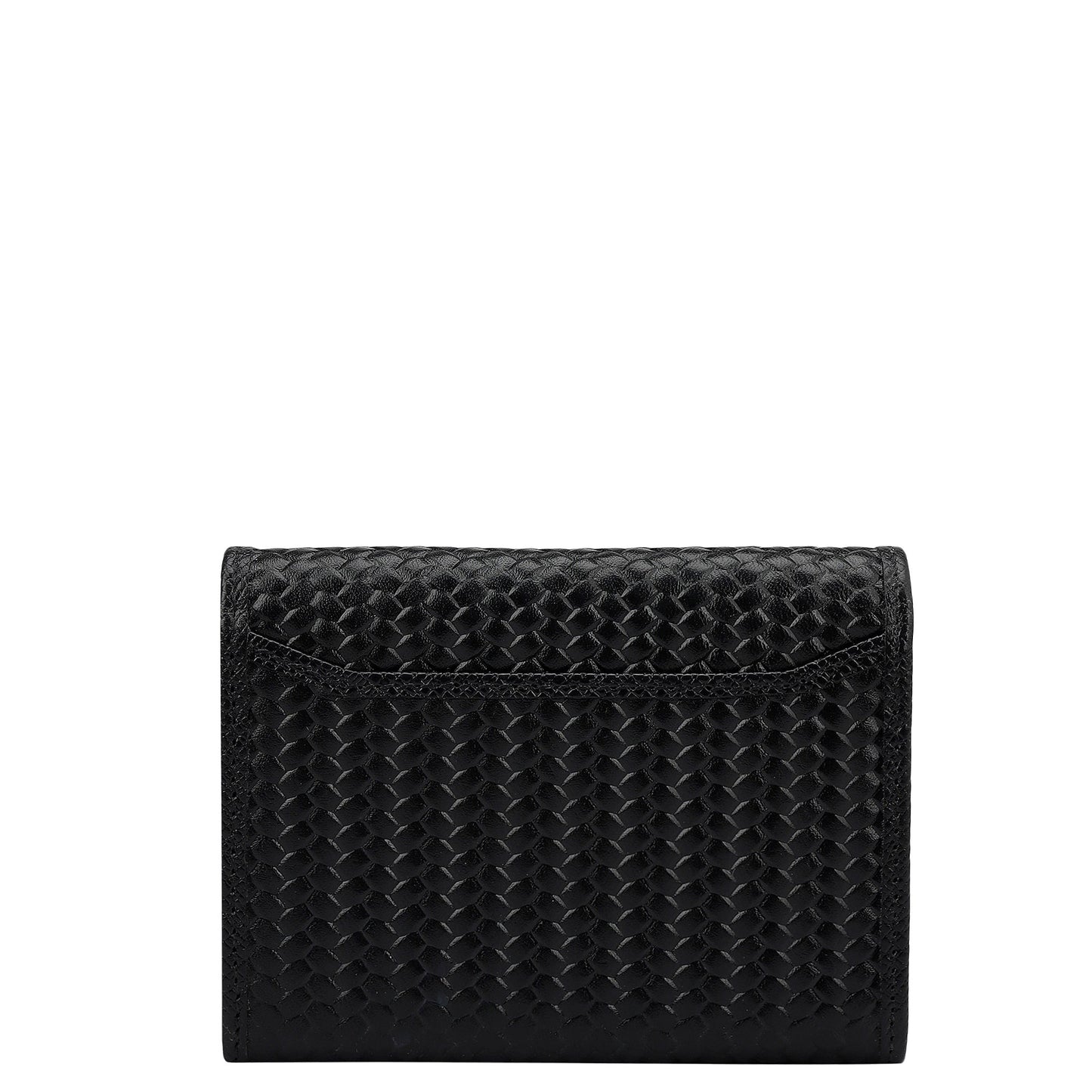 Black Franzy Mat-Emboss Leather Mens Wallet & Card Case Gift Set