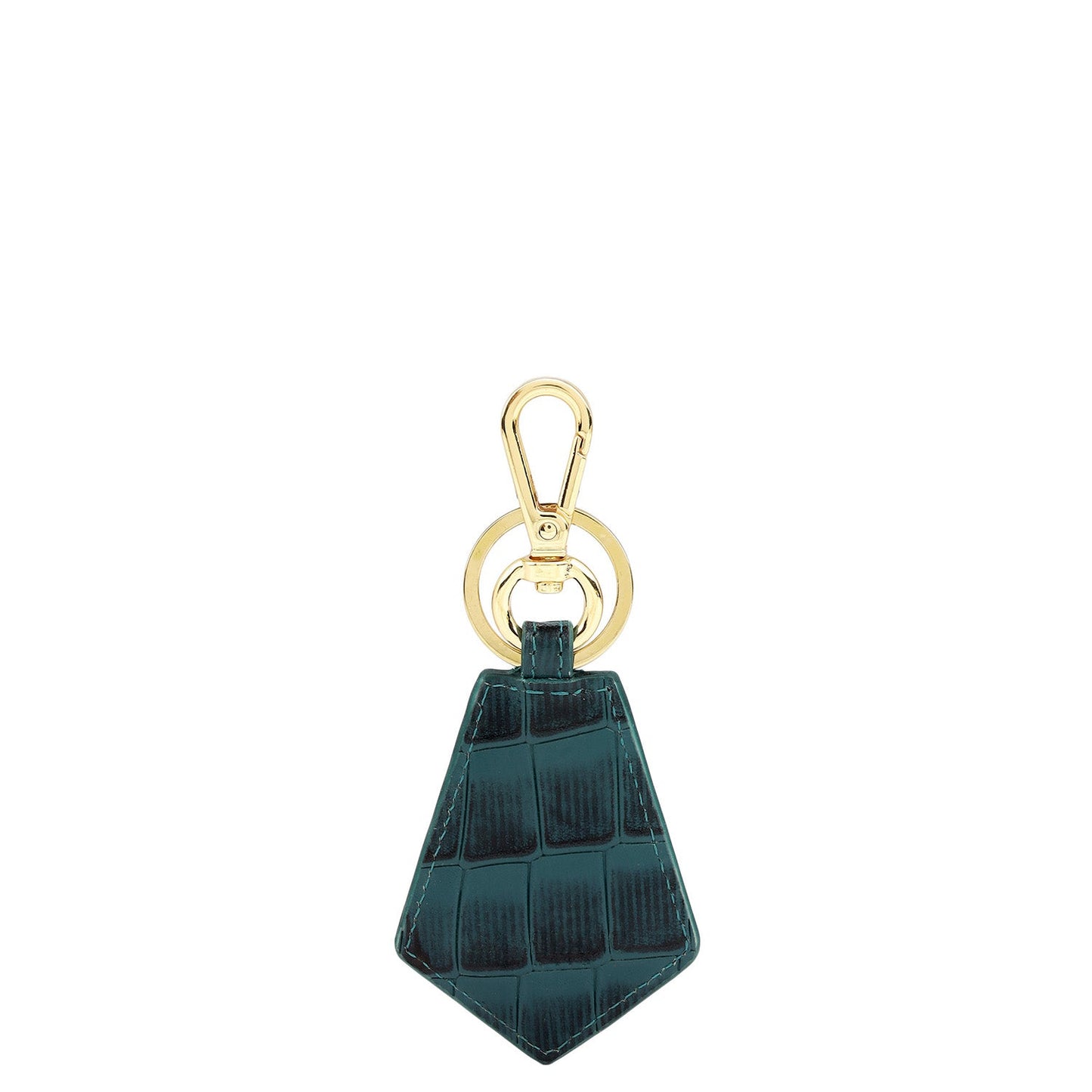 Croco Leather Key Chain - Octane