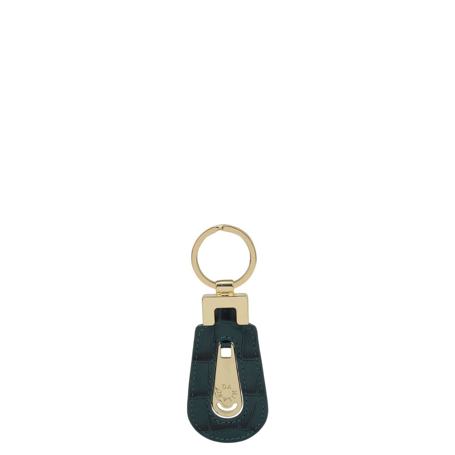 Croco Leather Key Chain - Octane