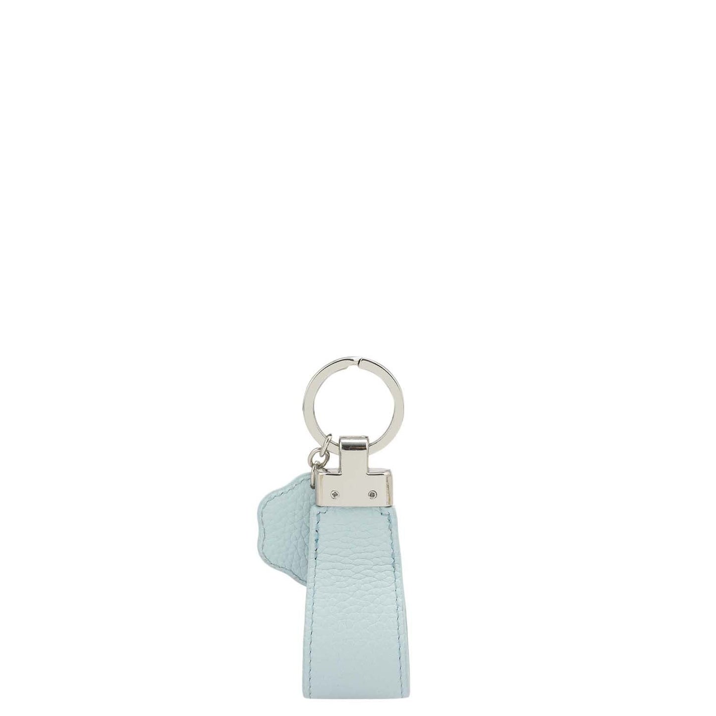 Wax Leather Key Chain - Cloud Blue