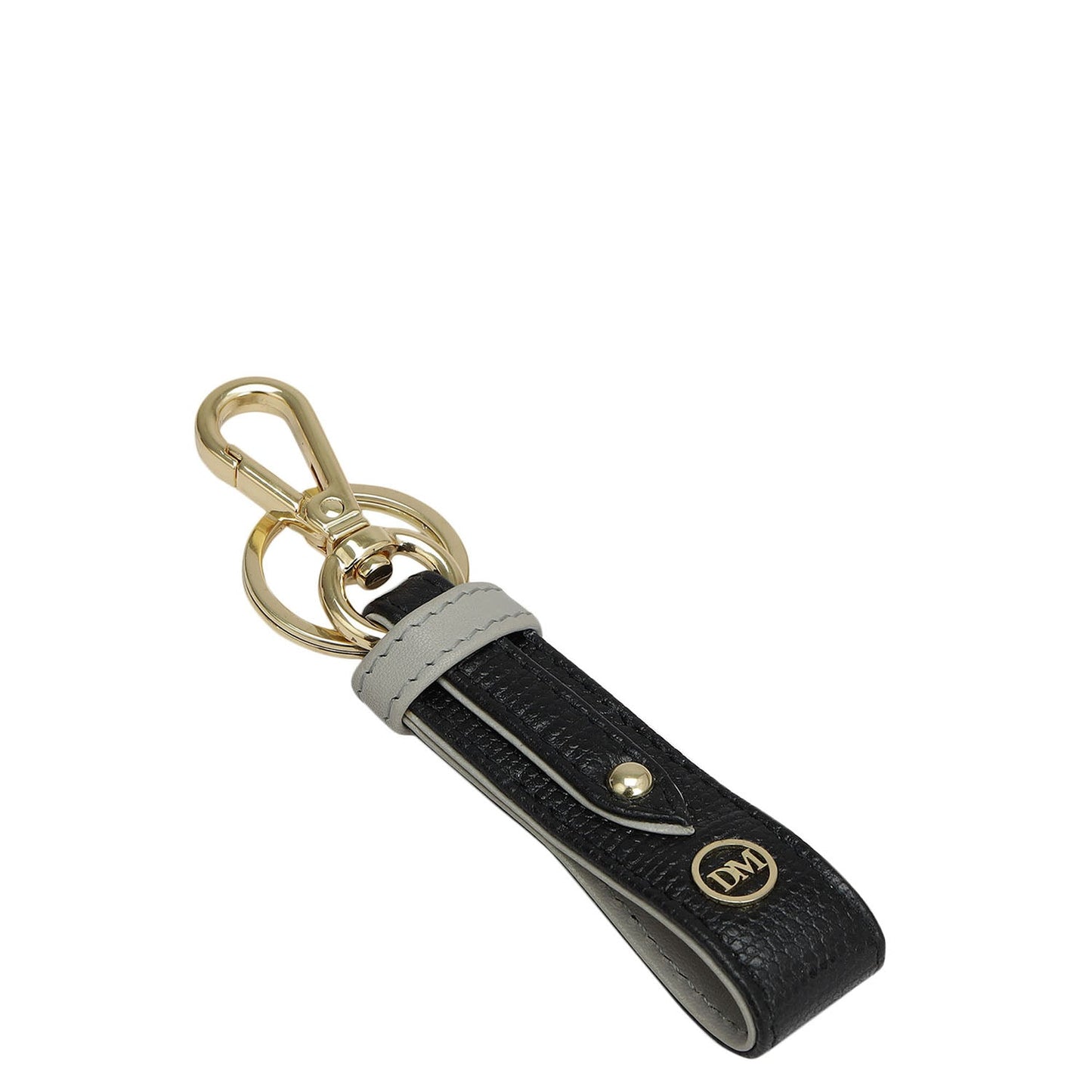 Lizard Leather Key Chain - Black
