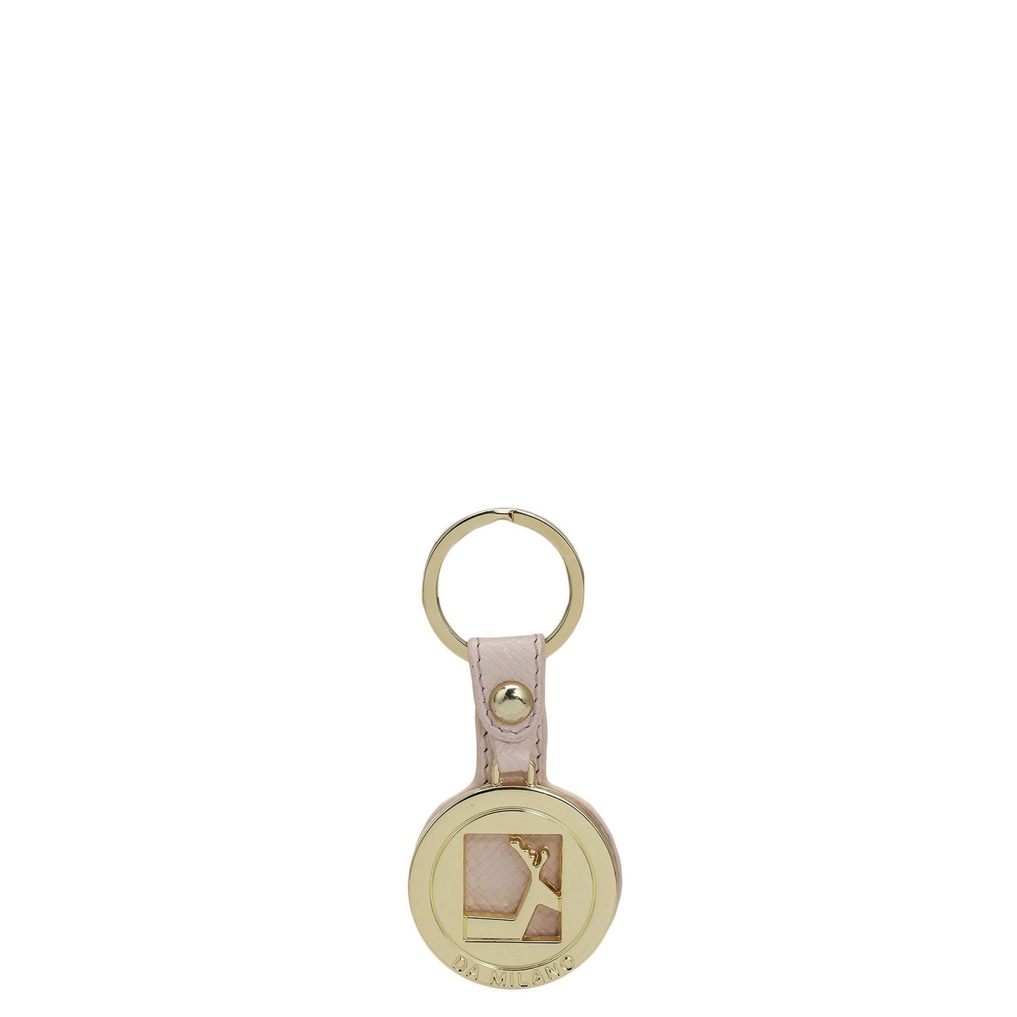 Franzy Leather Key Chain - Blush