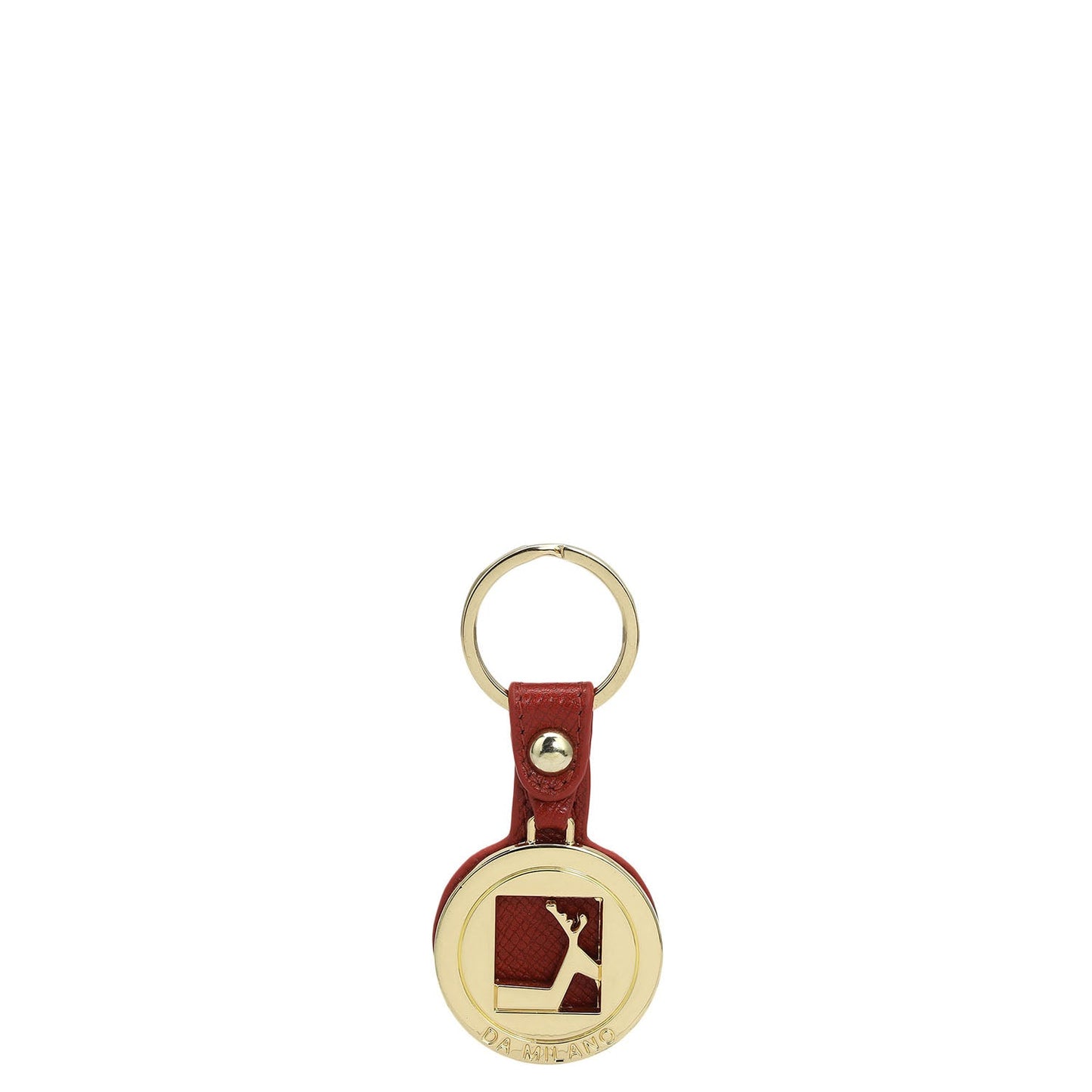 Franzy Leather Key Chain - Red