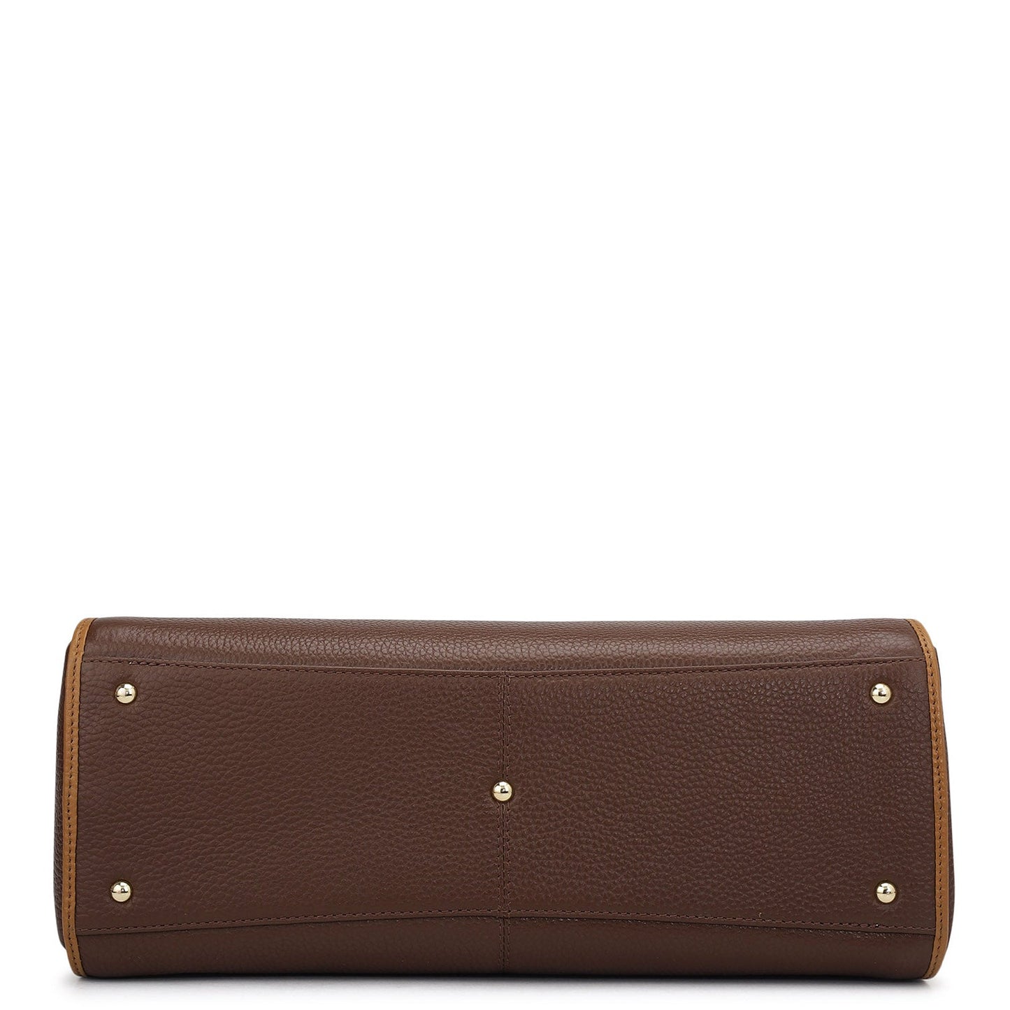 Medium Wax Leather Tote - Espresso