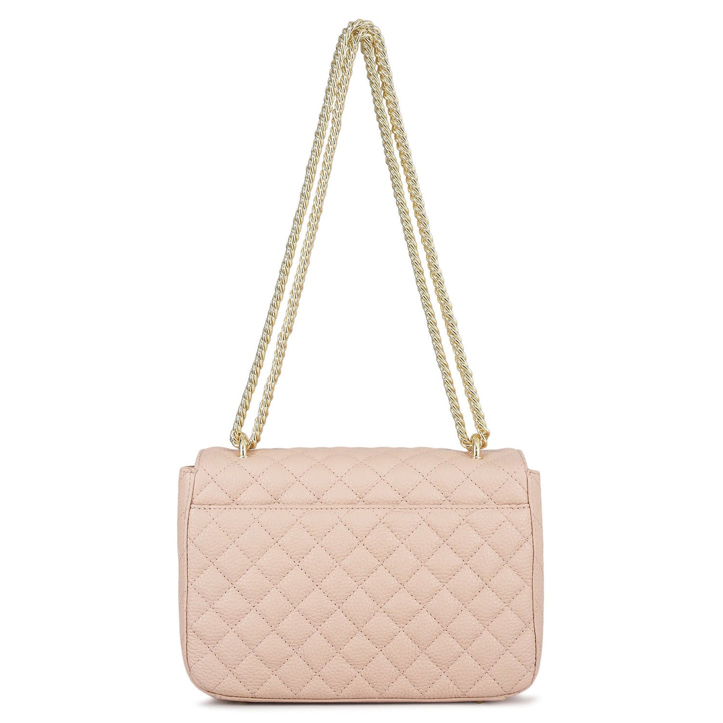 Medium Quilting Leather Shoulder Bag - Feather