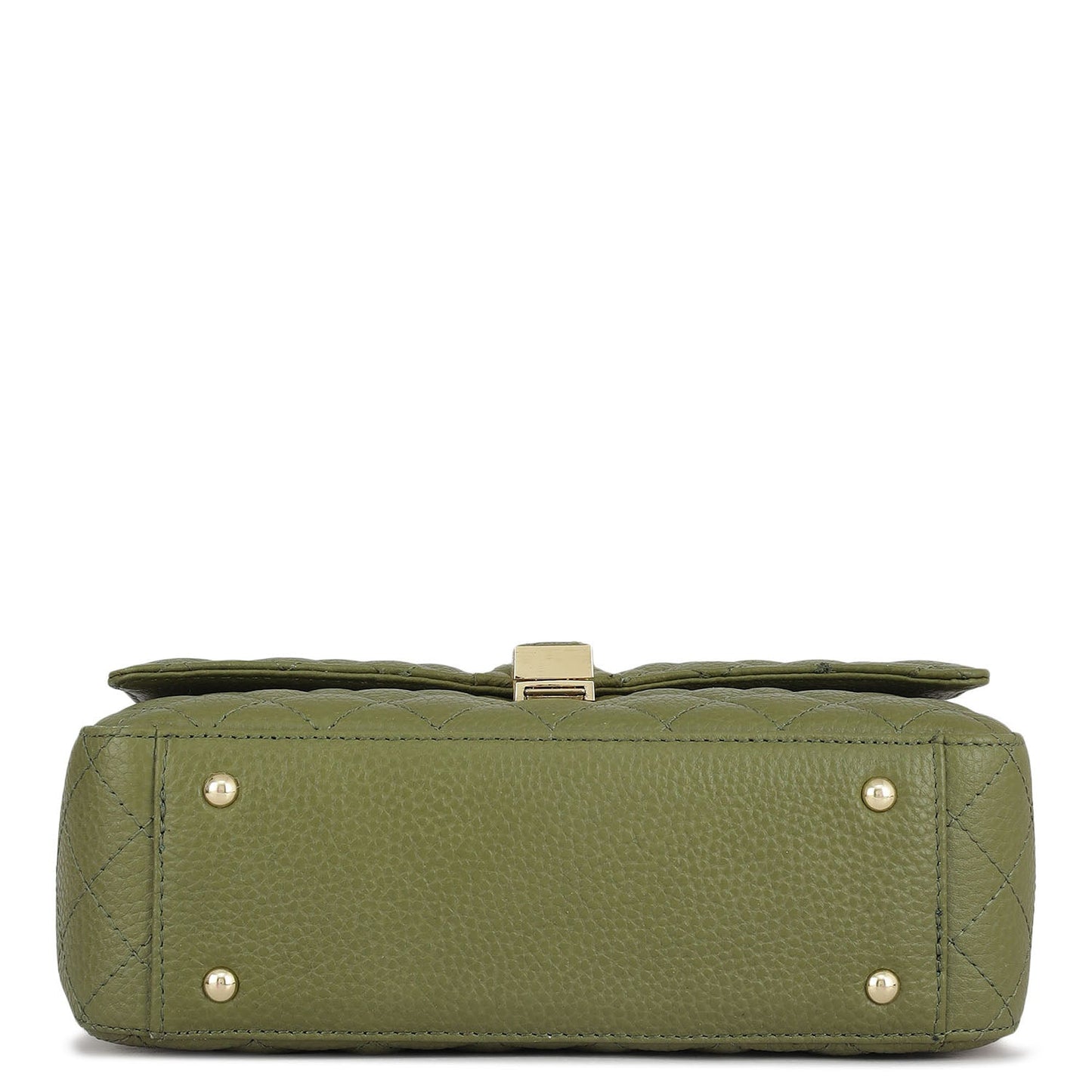 Medium Quilting Leather Shoulder Bag - Fern