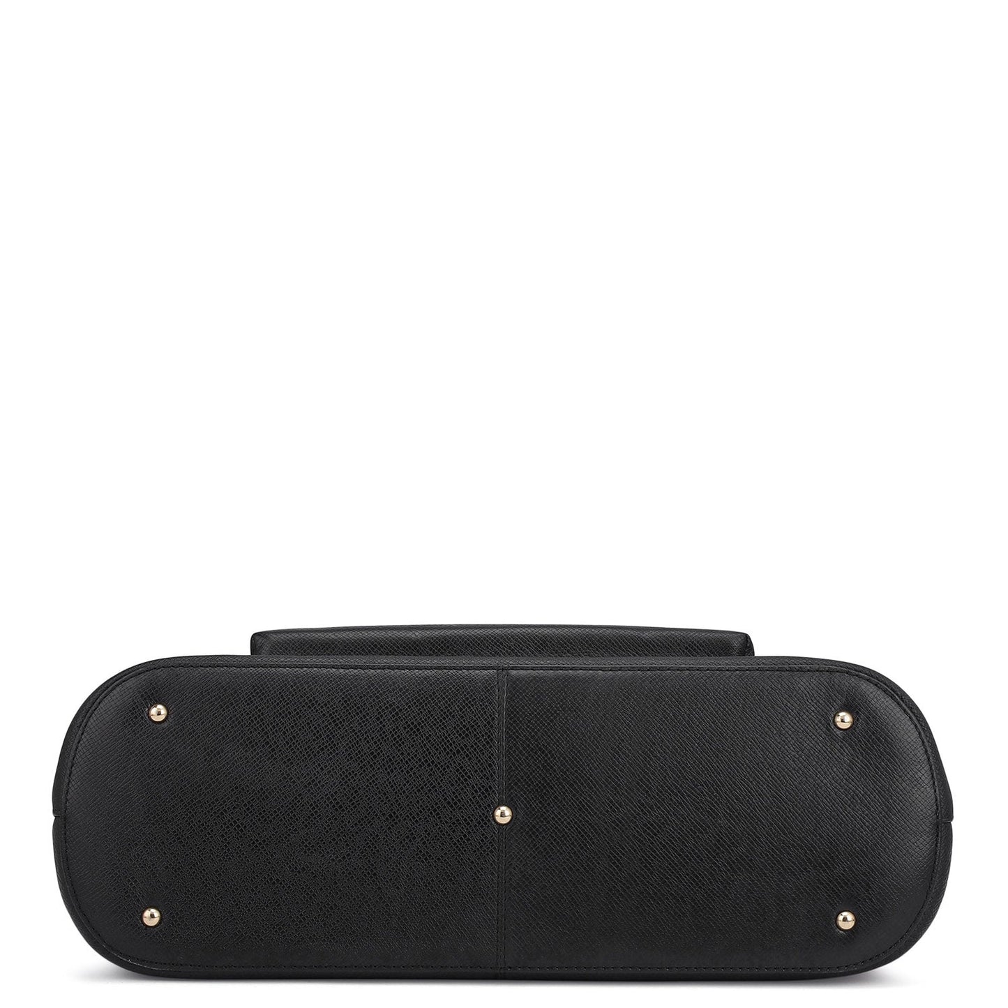 Large Franzy Leather Tote - Black