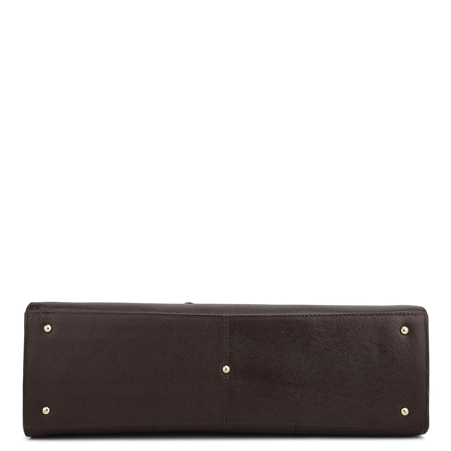 Large Franzy Leather Shoulder Bag - Chocolate