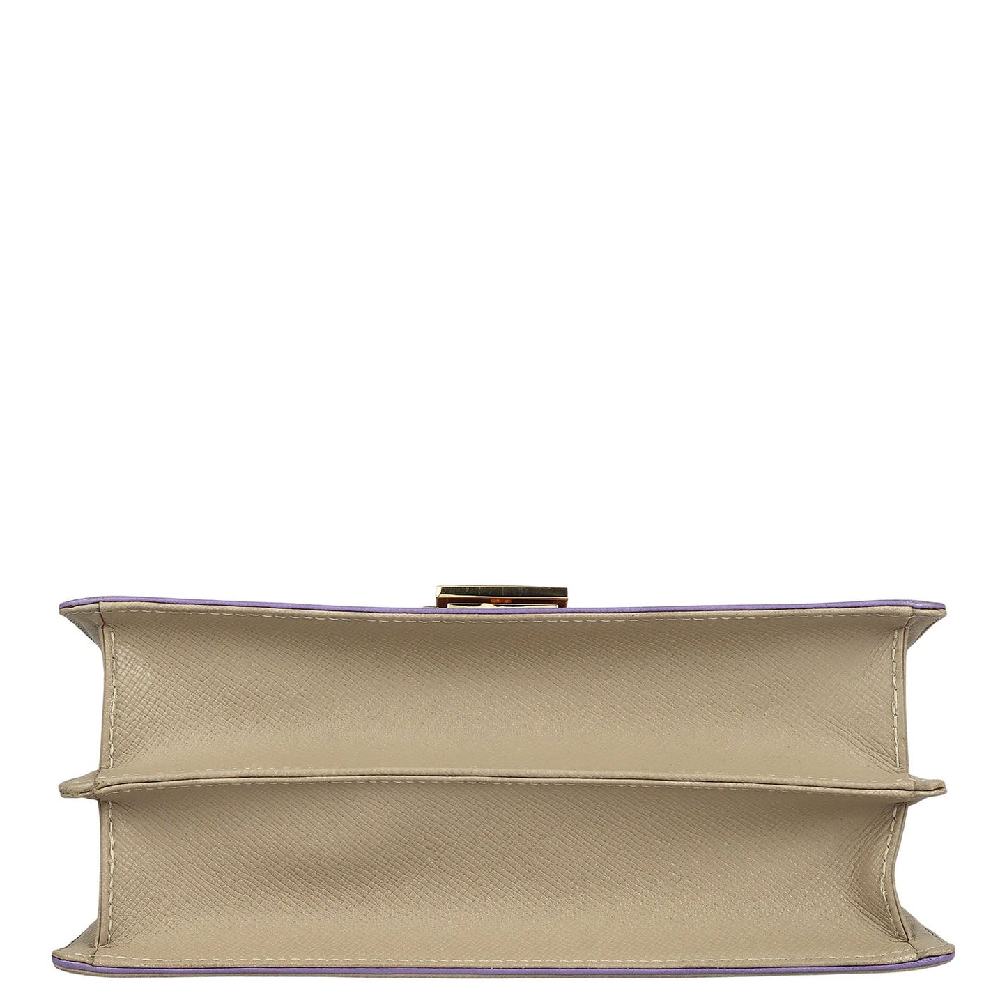 Small Franzy Leather Satchel - Chalk