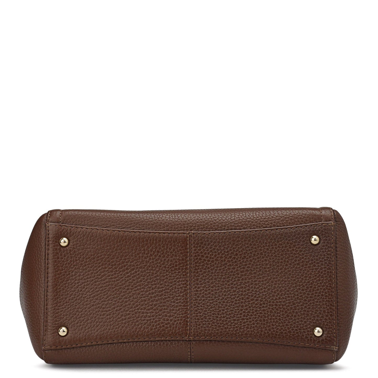 Medium Wax Leather Satchel - Espresso