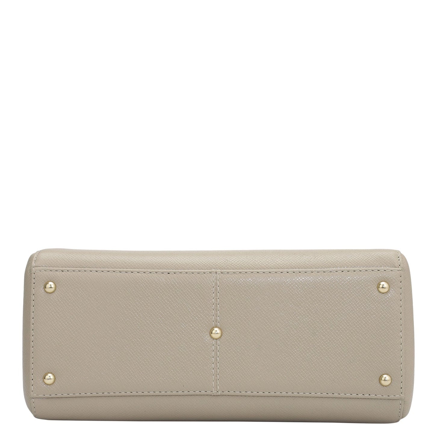 Small Franzy Leather Satchel - Chalk