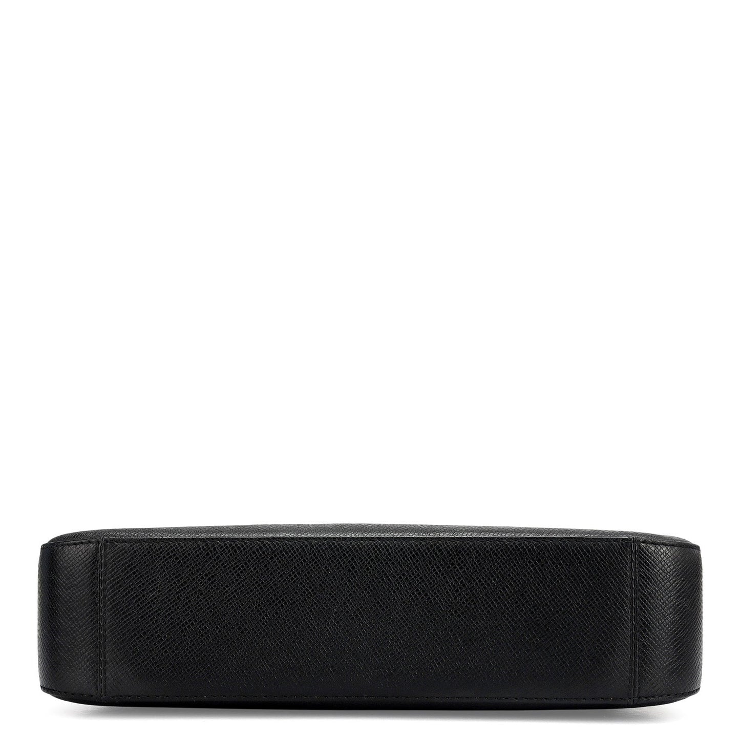 Small Franzy Leather Baguette - Black