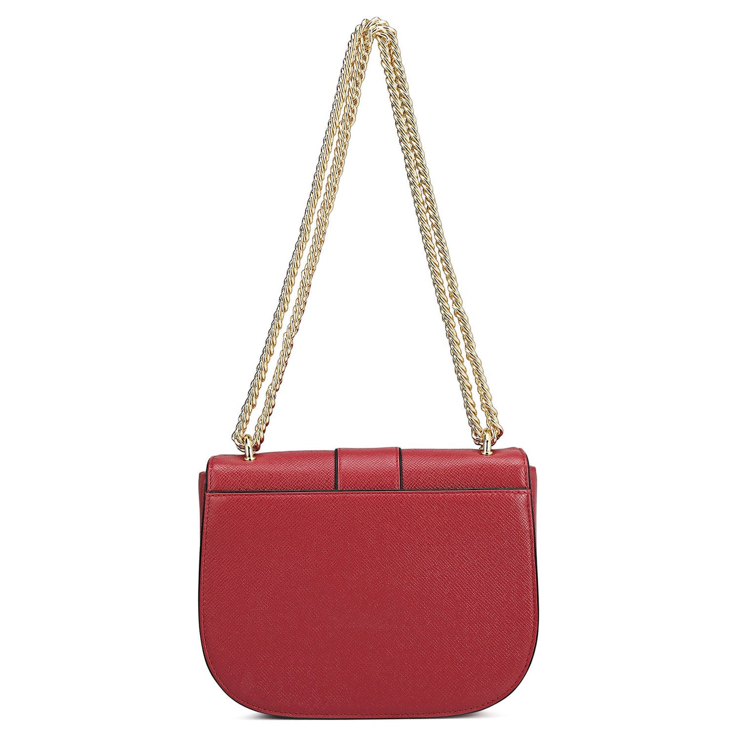 Small Franzy Leather Shoulder Bag - Plumberry