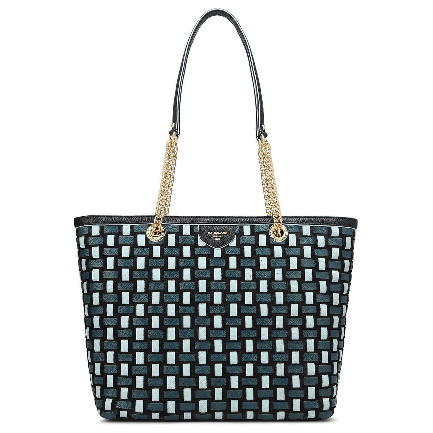 Medium Mat Franzy Leather Shoulder Bag - Black
