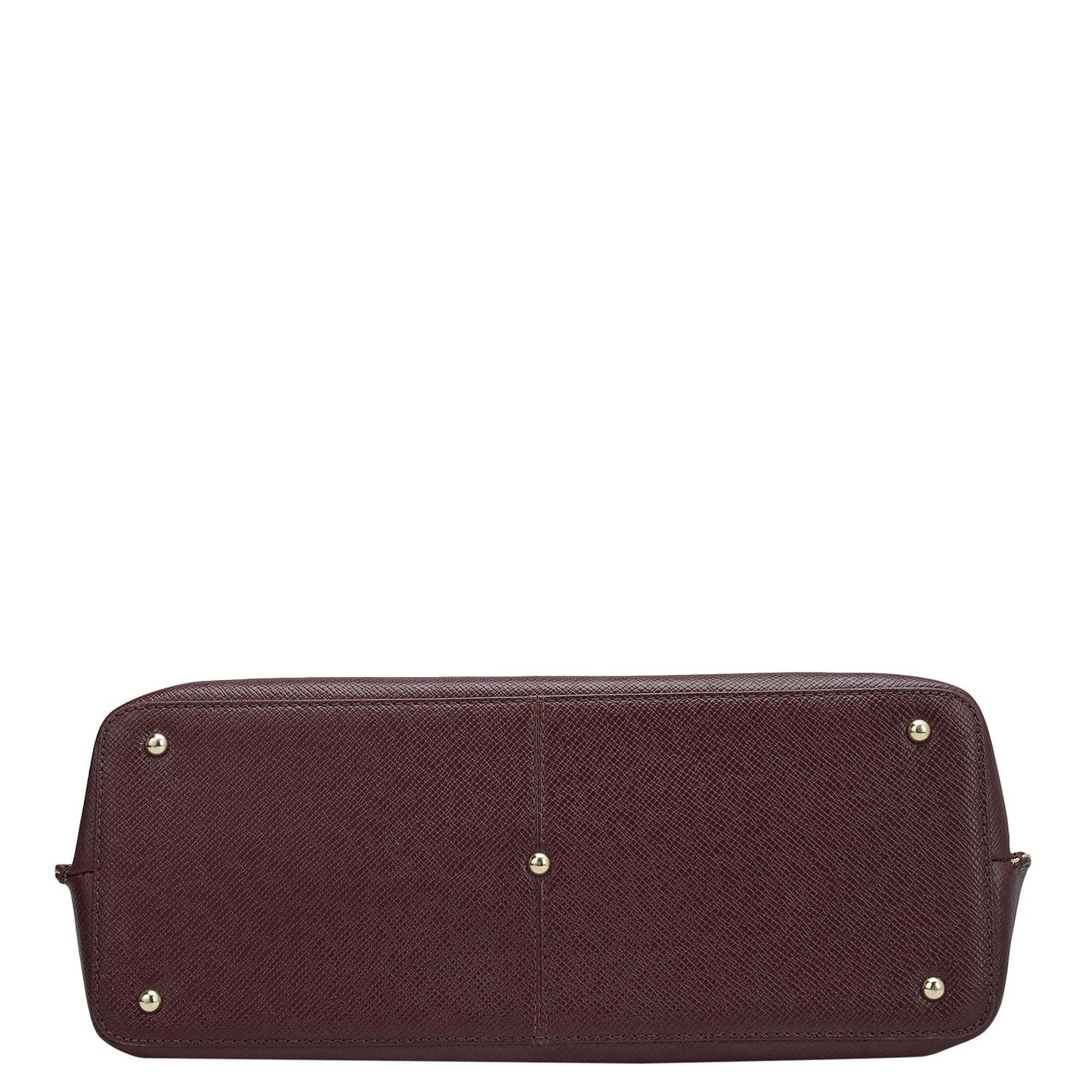 Medium Franzy Leather Satchel - Wine
