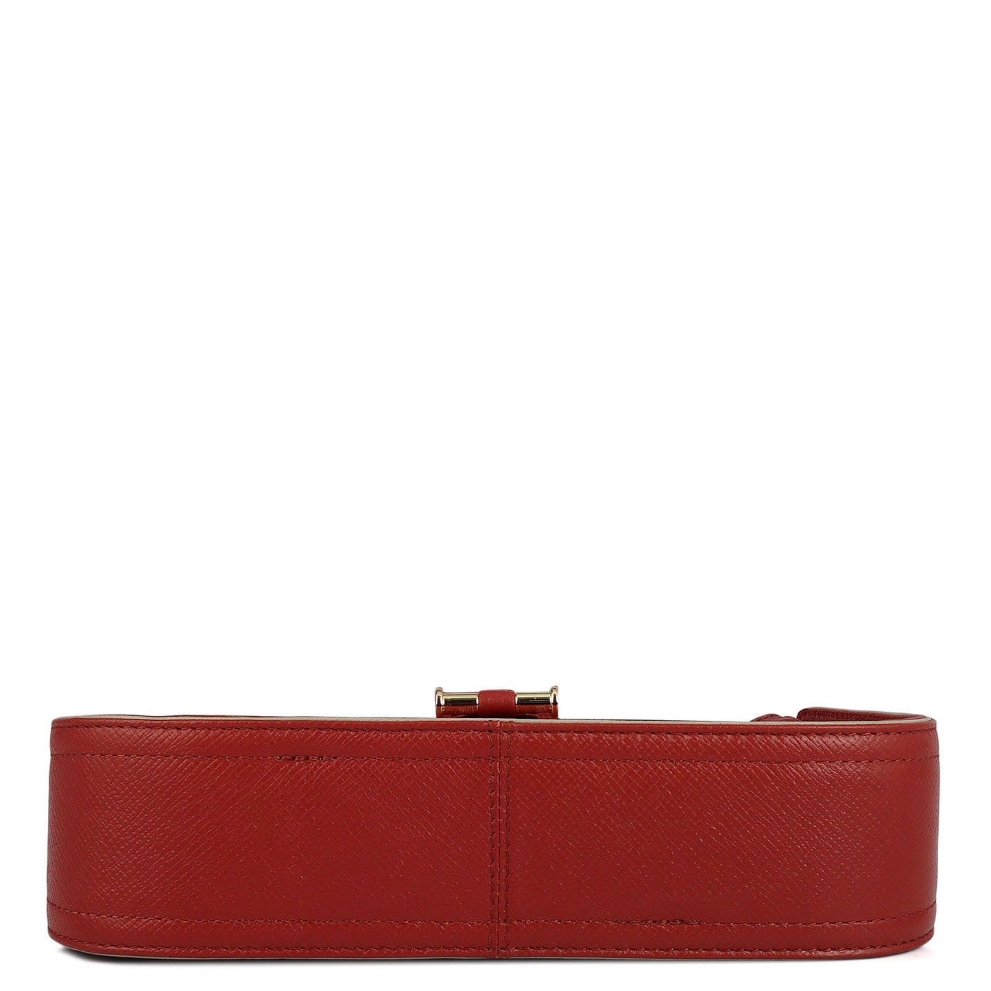 Monogram Franzy Leather Baguette - Brick