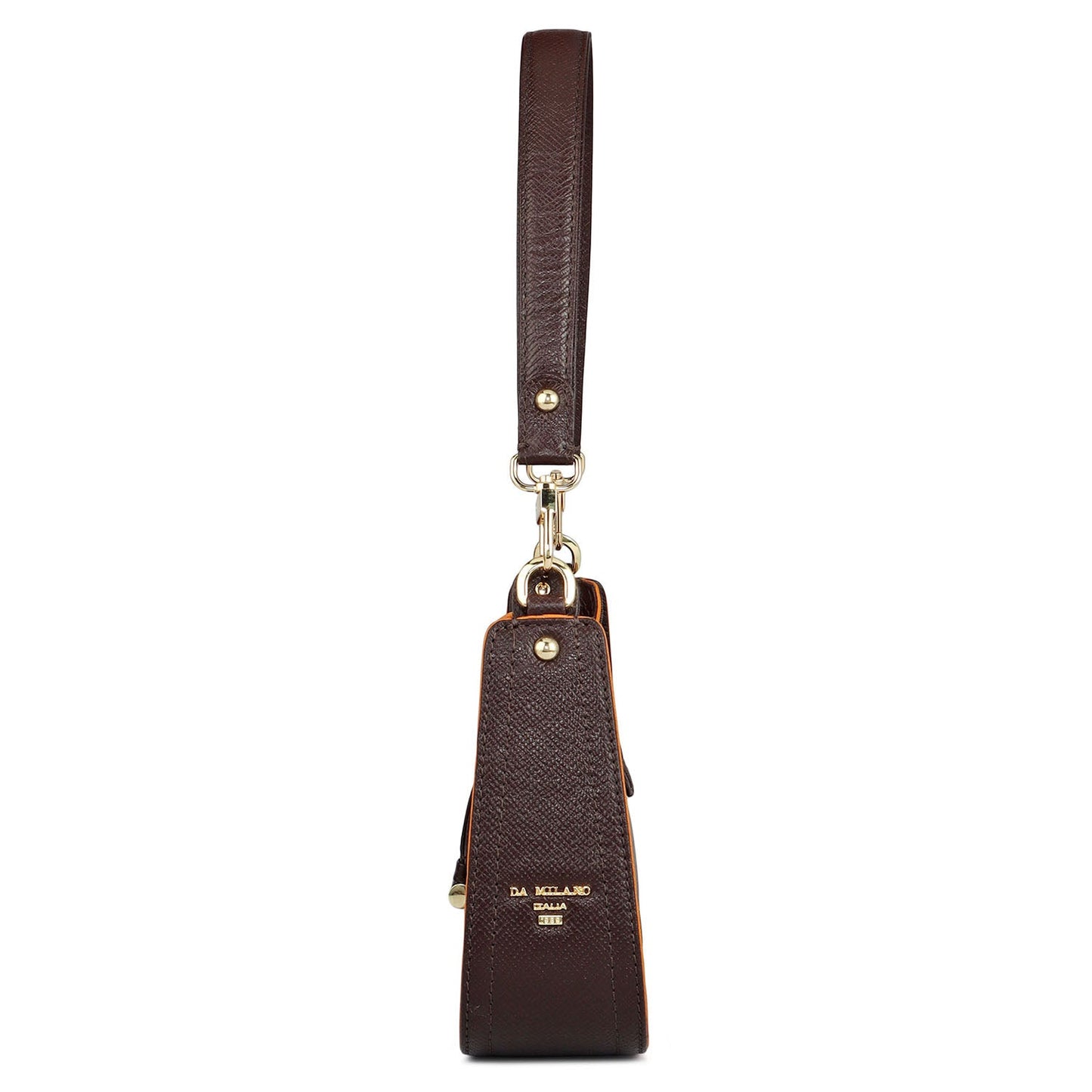 Monogram Franzy Leather Baguette - Chocolate