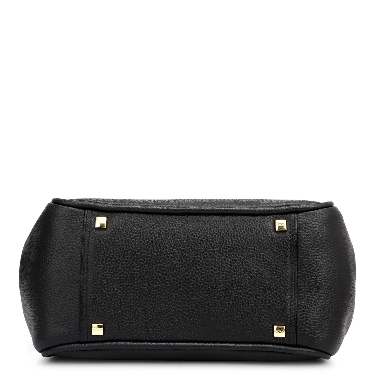 Medium Wax Leather Hobo - Black