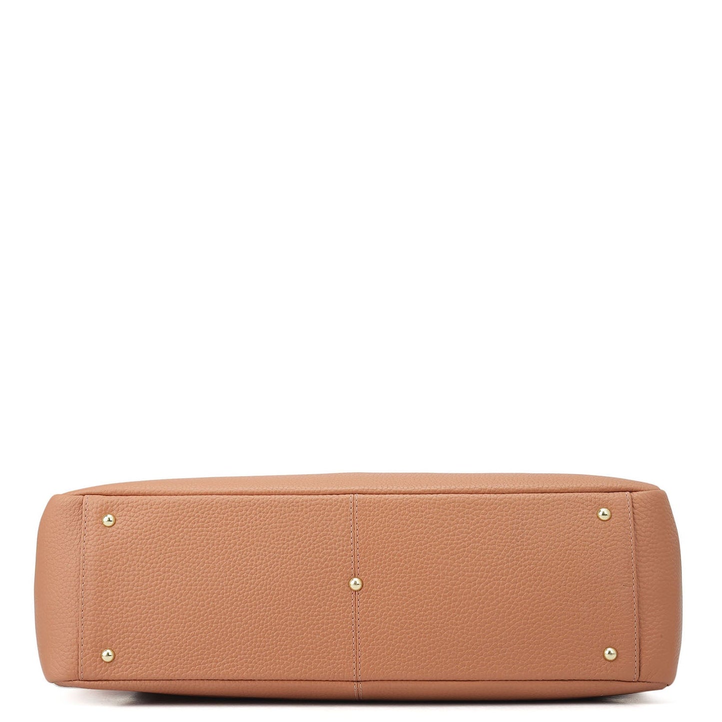 Large Wax Leather Tote - Terracotta