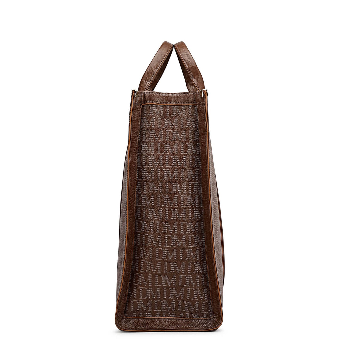 Large Monogram Leather Book Tote - Date