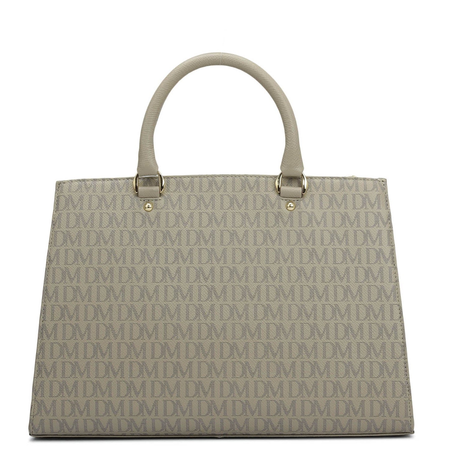 Medium Monogram Franzy Leather Satchel - Chalk