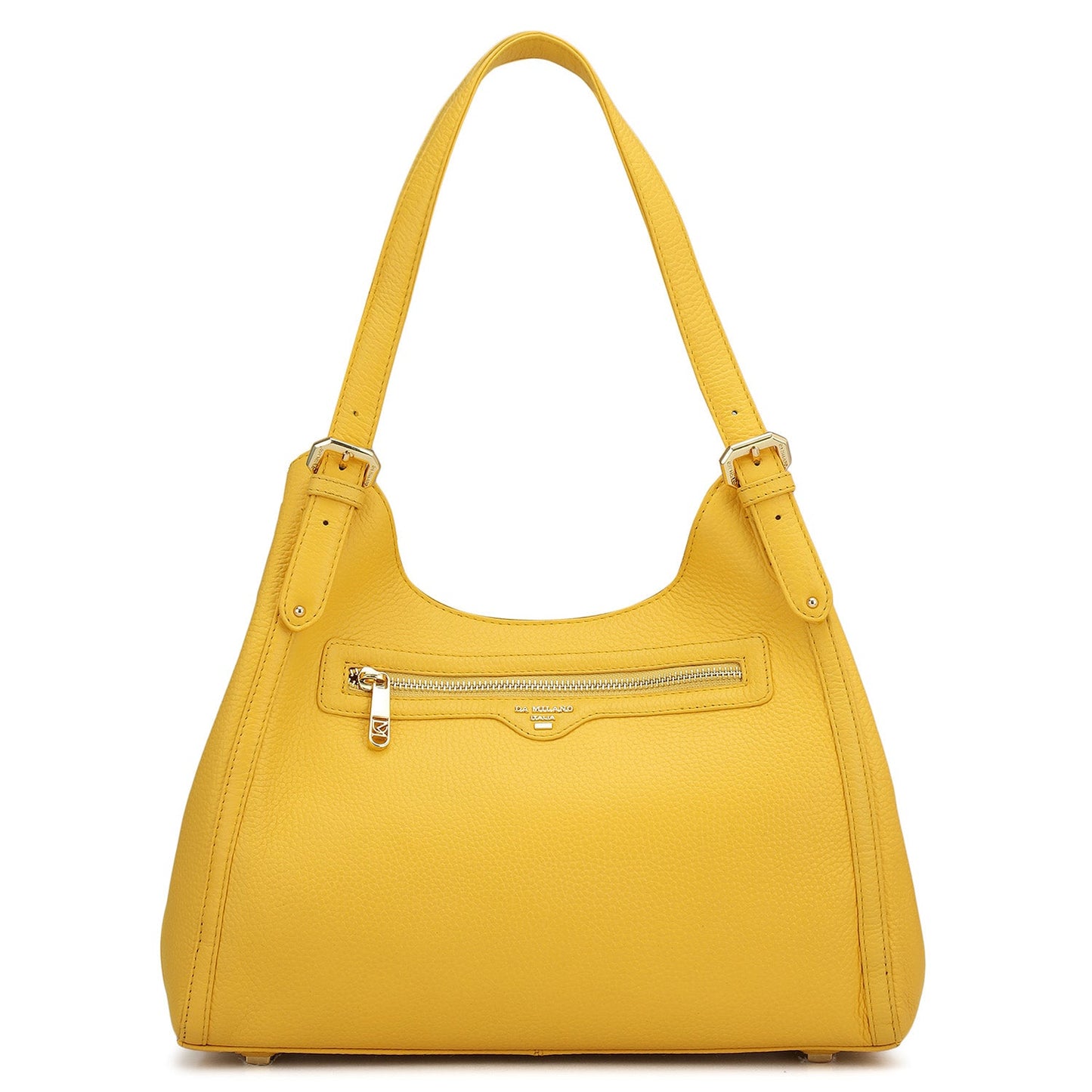 Medium Wax Leather Hobo - Mimosa