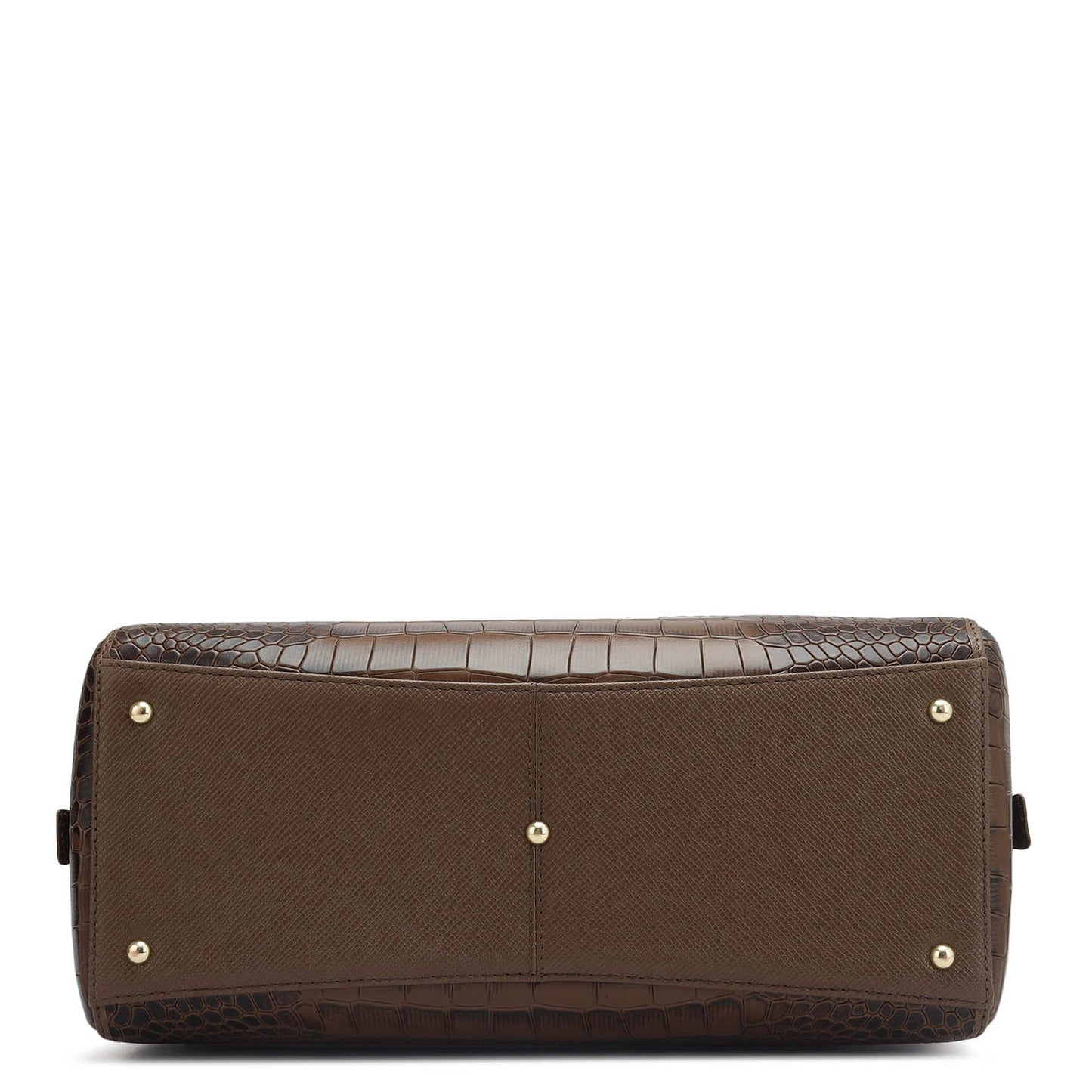 Medium Croco Franzy Leather Satchel - Date