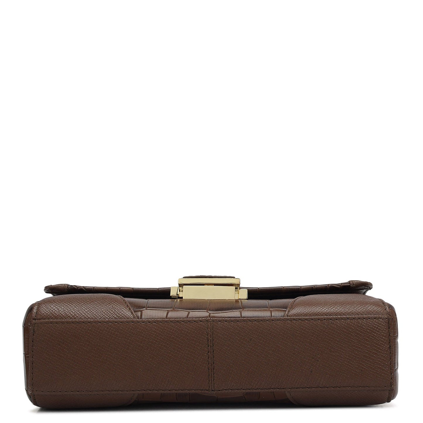 Small Croco Franzy Leather Baguette - Date